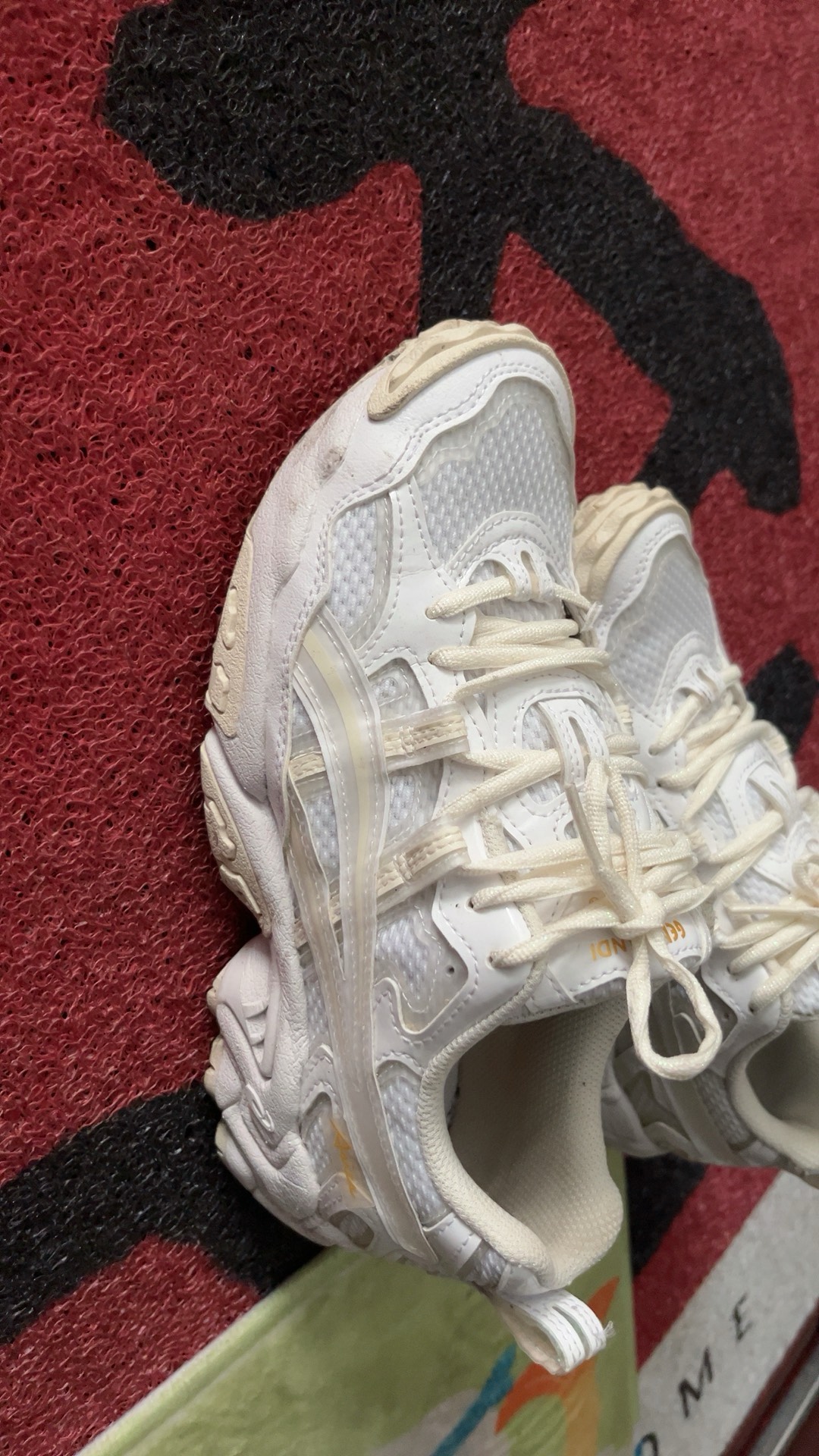 custom review-Asics Gel Nandi OG Удобный Текстиль Синтетическая Кожа Низкий Топ Беговые Кроссовки Женские Белые