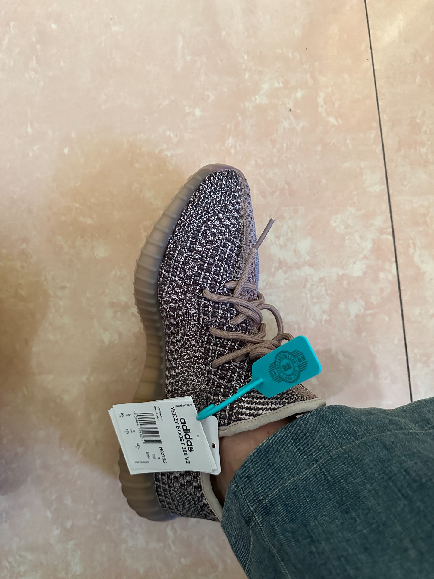 custom review-Adidas Originals Yeezy Boost 350 V2 Синий Коричневый 'Fade' Устойчивый к истиранию Низкий Топ Повседневная Обувь Унисекс