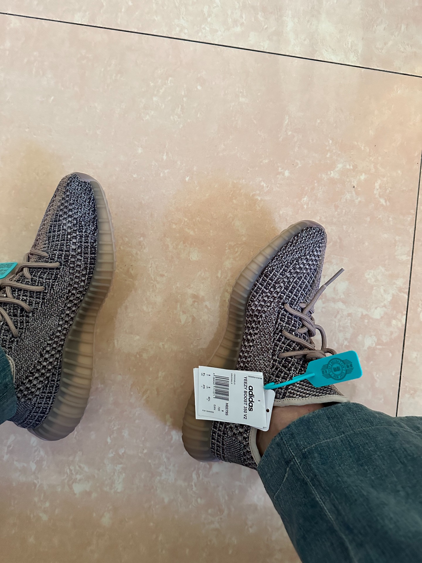 custom review-Adidas Originals Yeezy Boost 350 V2 Синий Коричневый 'Fade' Устойчивый к истиранию Низкий Топ Повседневная Обувь Унисекс