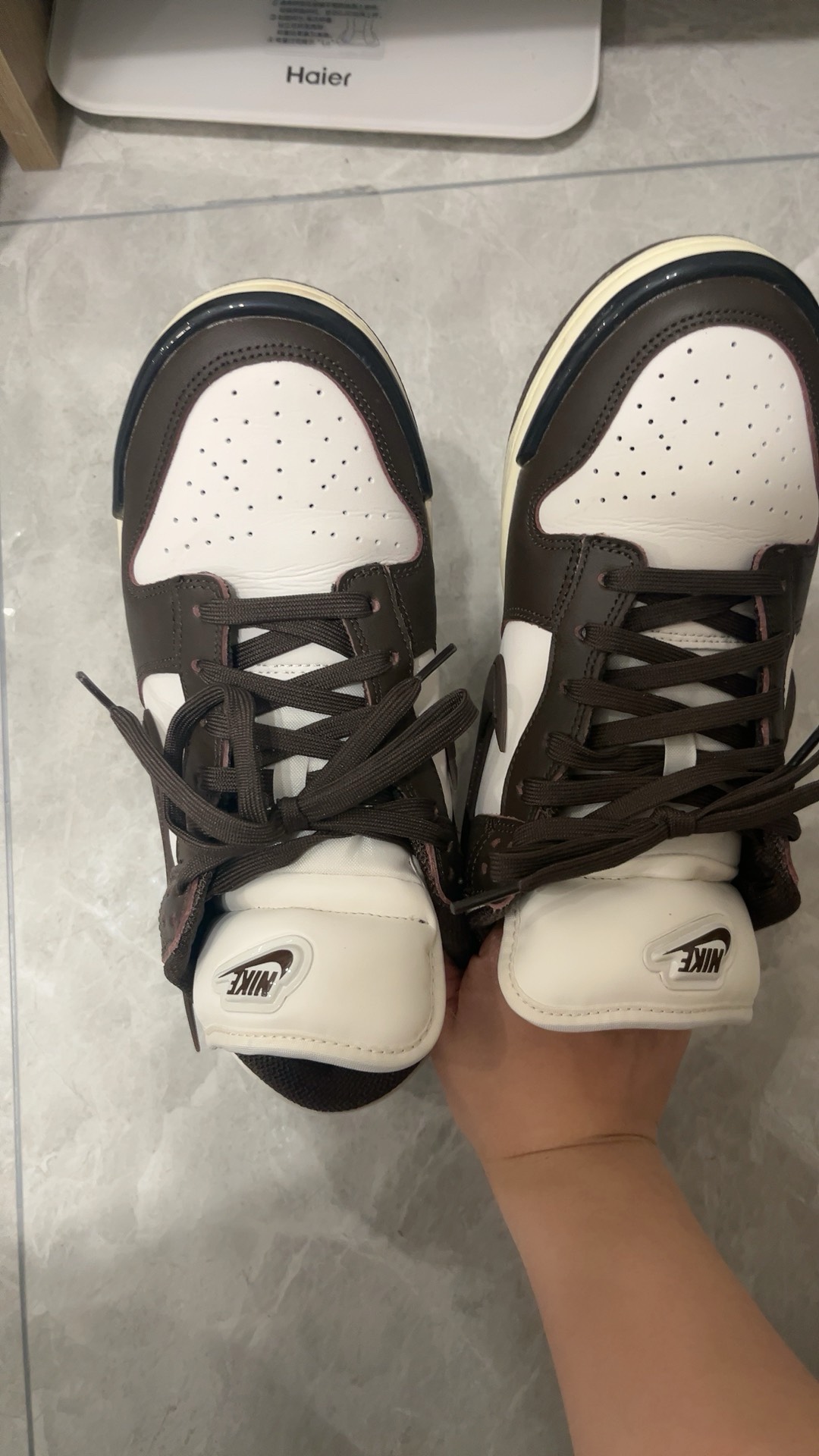 custom review-Nike Dunk Twist Low Скейтборд Кроссовки Женские Коричневый/Белый