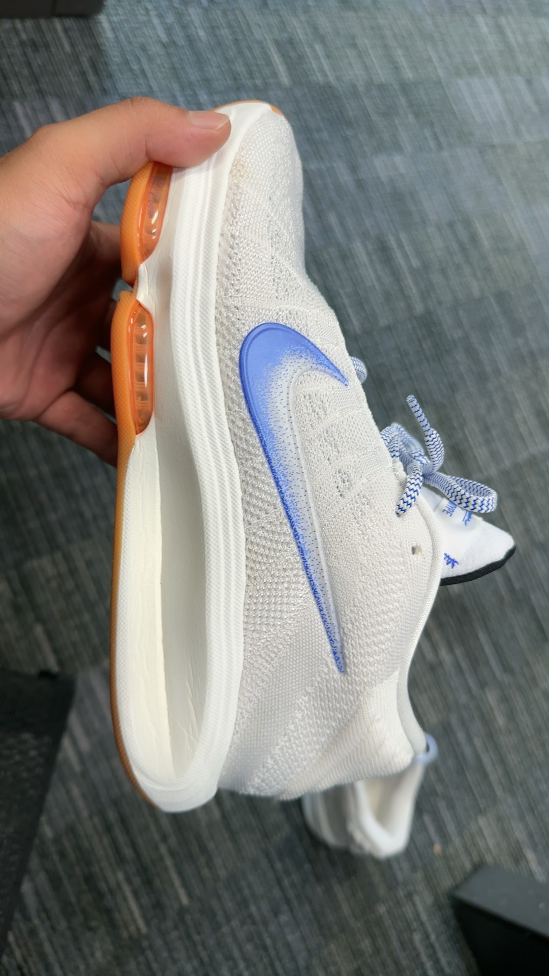 custom review-Nike Air Zoom GT Hustle 3 MID Топ Баскетбольные кроссовки Унисекс Белый Синий