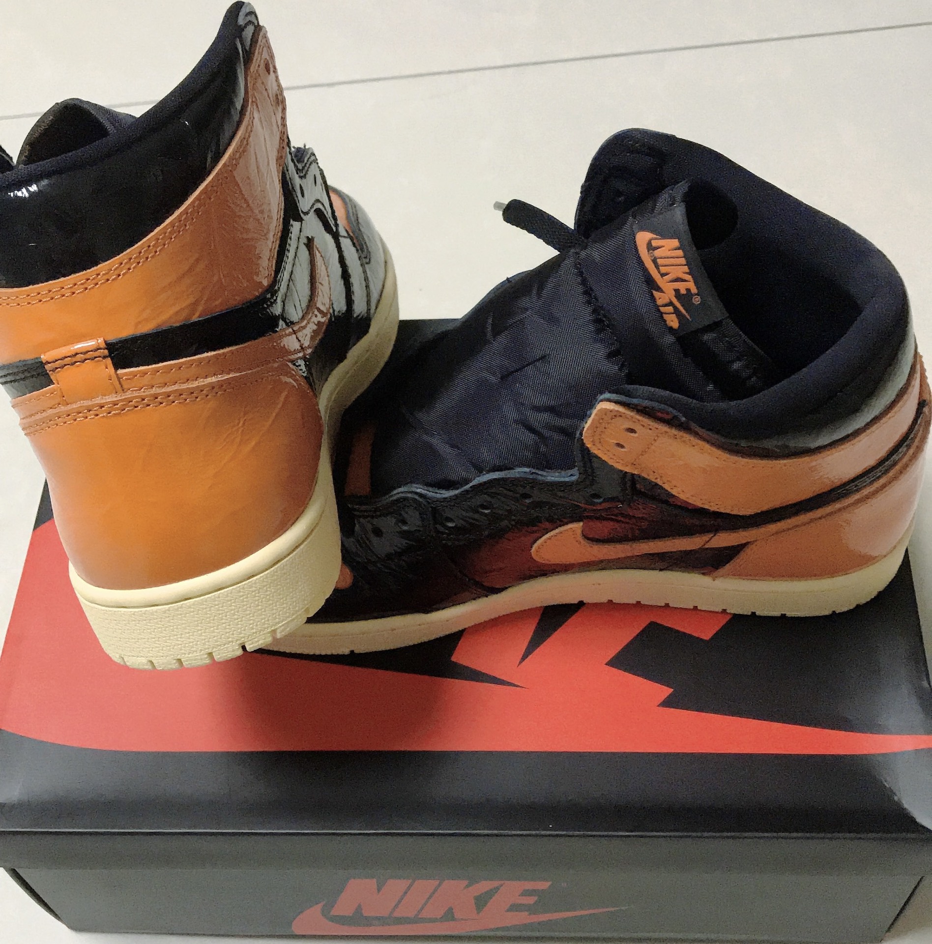 custom review-Jordan Air Jordan 1 Ретро High OG High Топ Винтажные баскетбольные кроссовки Мужской SHATTERED Баскетбольный щит