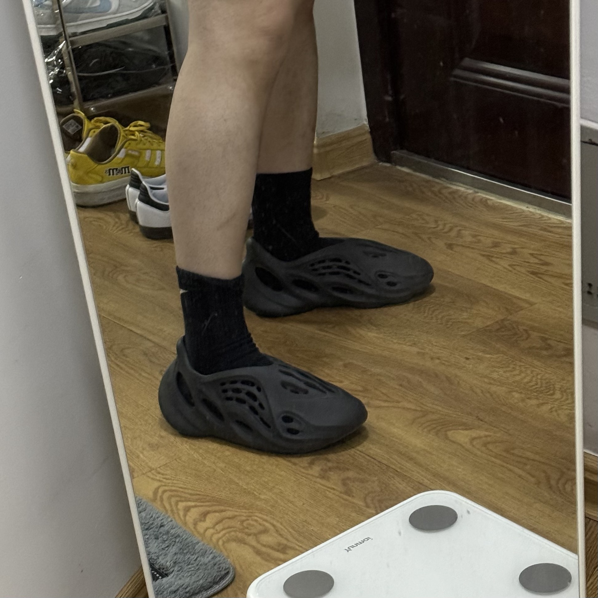 custom review-Adidas Originals Yeezy Foam Runner Onyx Черный Warrior Спортивные сандалии унисекс черный