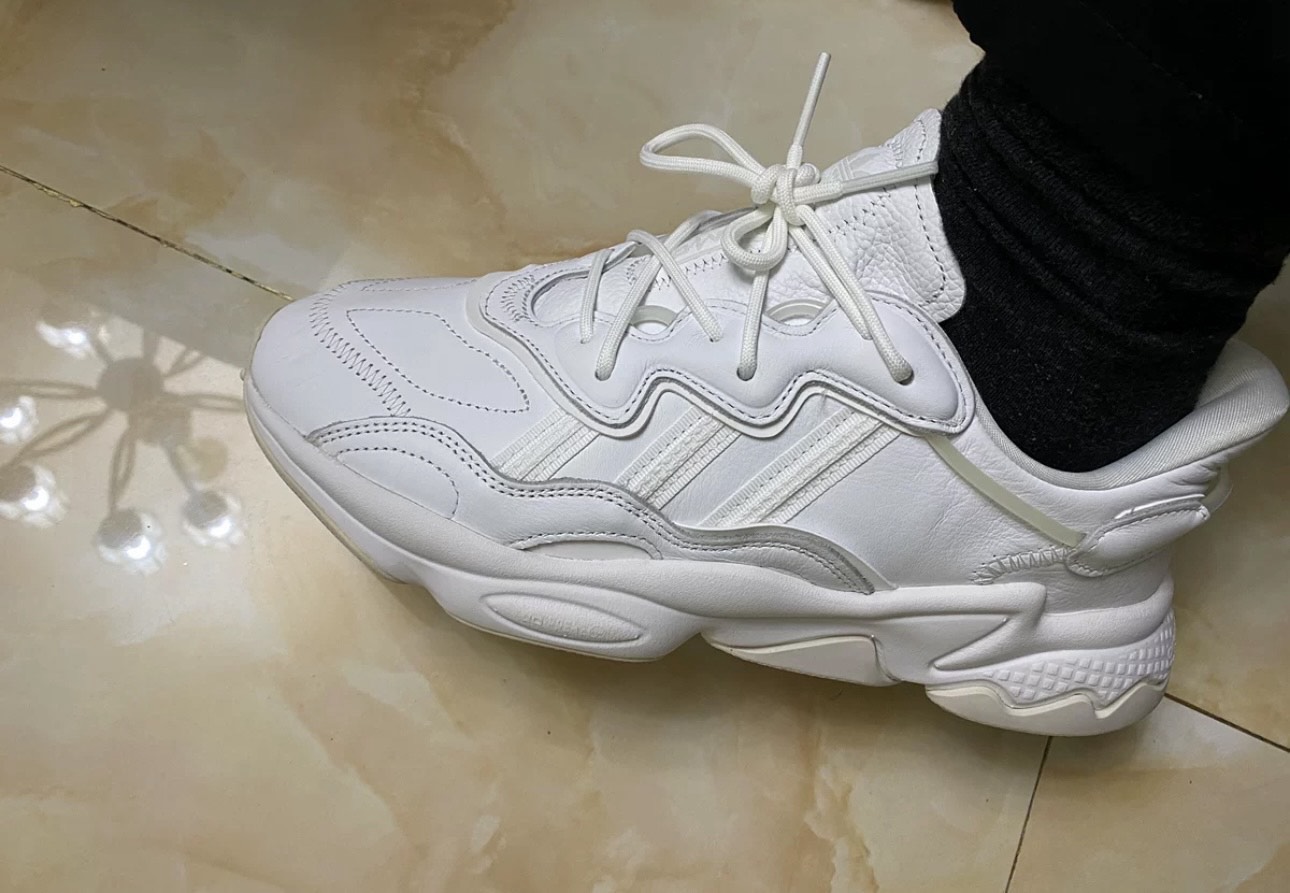 custom review-Adidas Originals Ozweego Шокабойеры Противоскользящие Устойчивые к истиранию Низкий Топ Повседневная Обувь Унисекс Белый