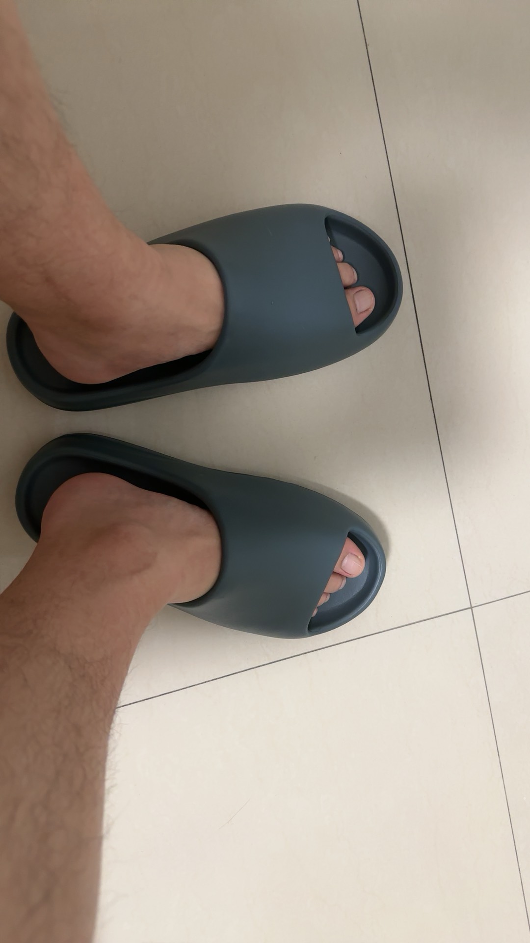 custom review-adidas originals Yeezy Slides Slate Marine