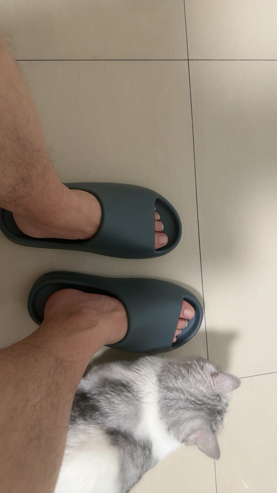 custom review-adidas originals Yeezy Slides Slate Marine