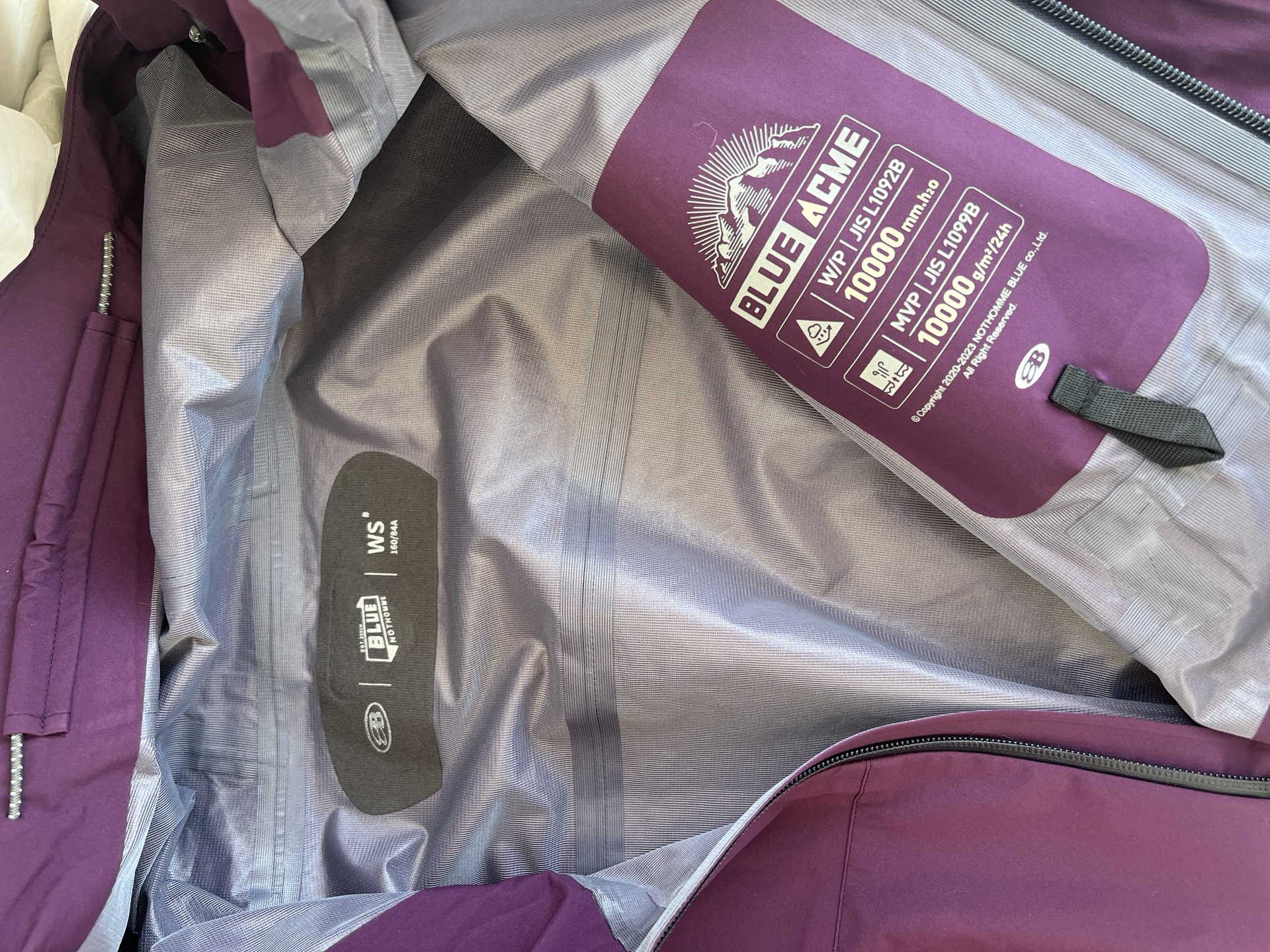 custom review-NOTHOMME BLUE Ветровка Унисекс