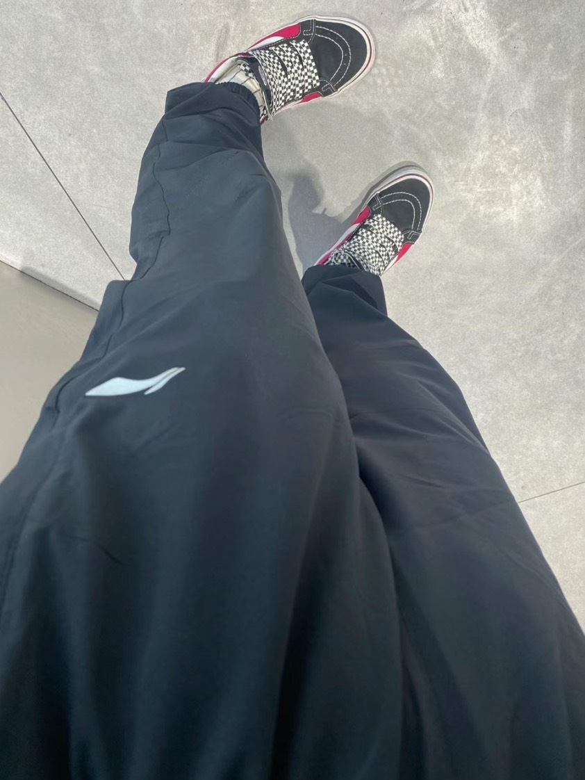 custom review-Лайнер Вязаные Тренировочные Штаны Мужские Черные