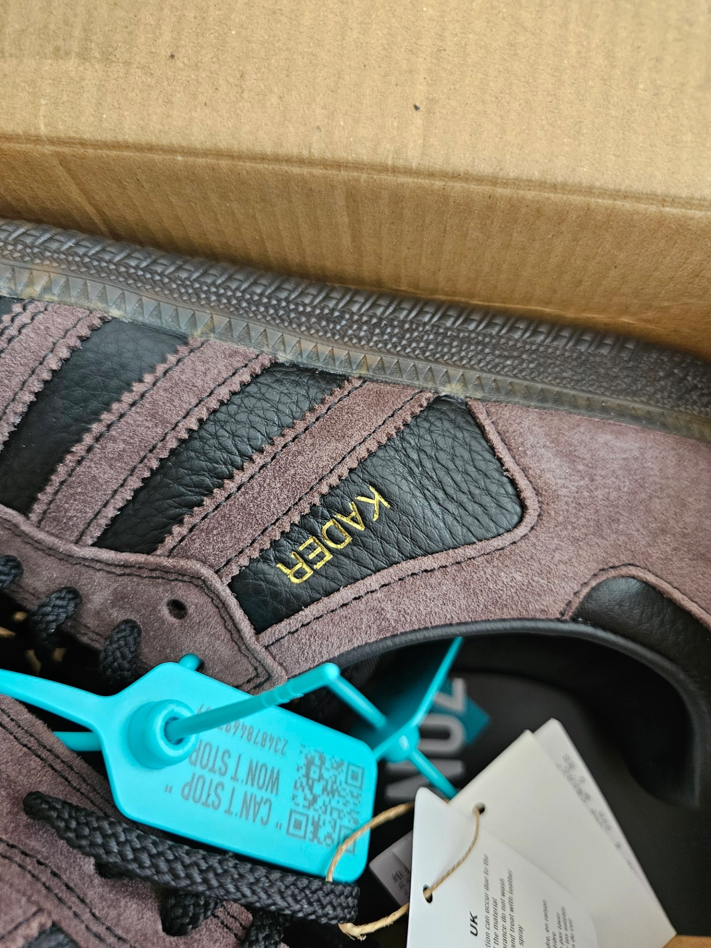 custom review-KADER x Adidas Originals Samba Low Скейтборд Кроссовки Топ Унисекс Коричневый Черный