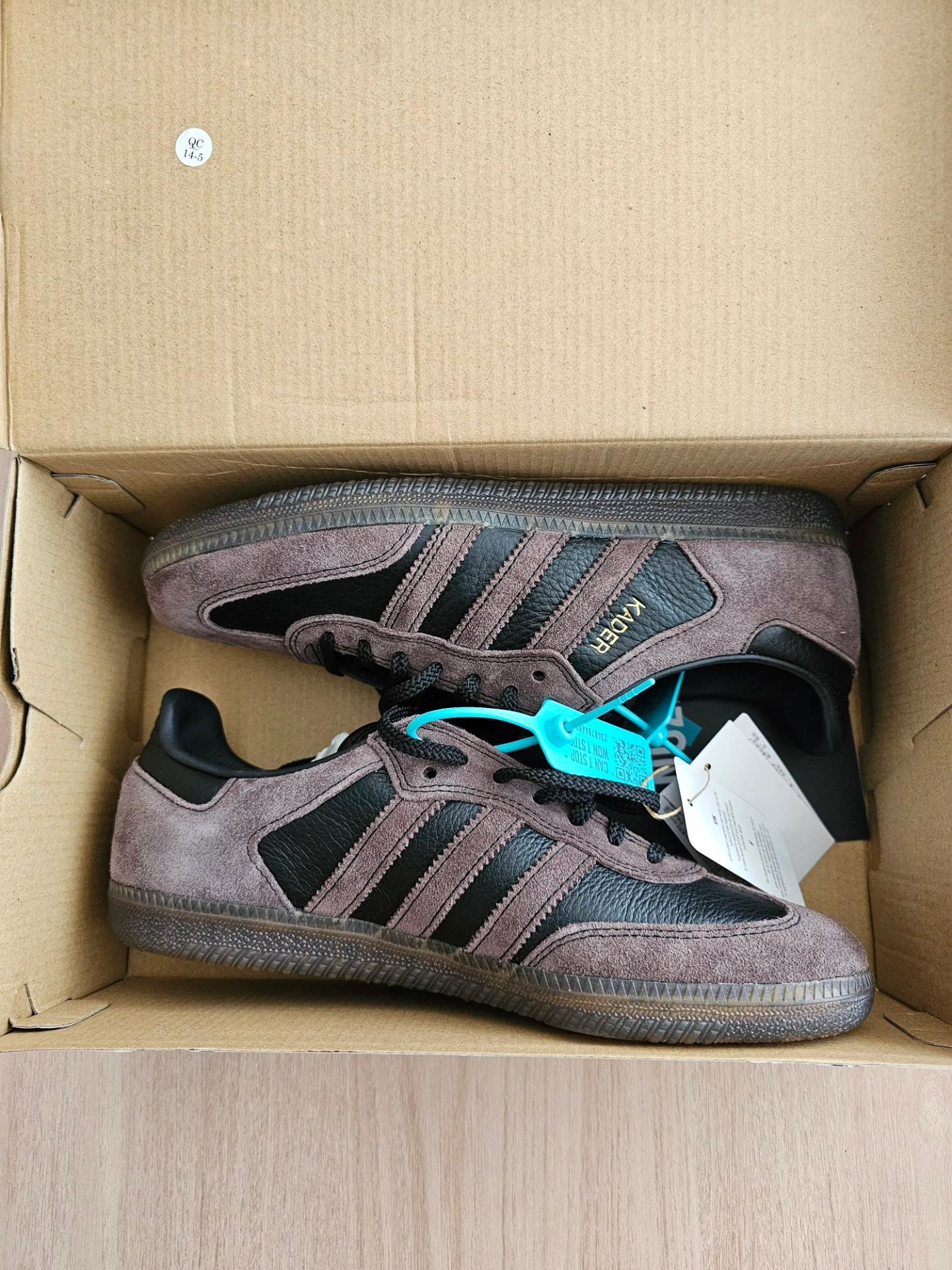 custom review-KADER x Adidas Originals Samba Low Скейтборд Кроссовки Топ Унисекс Коричневый Черный