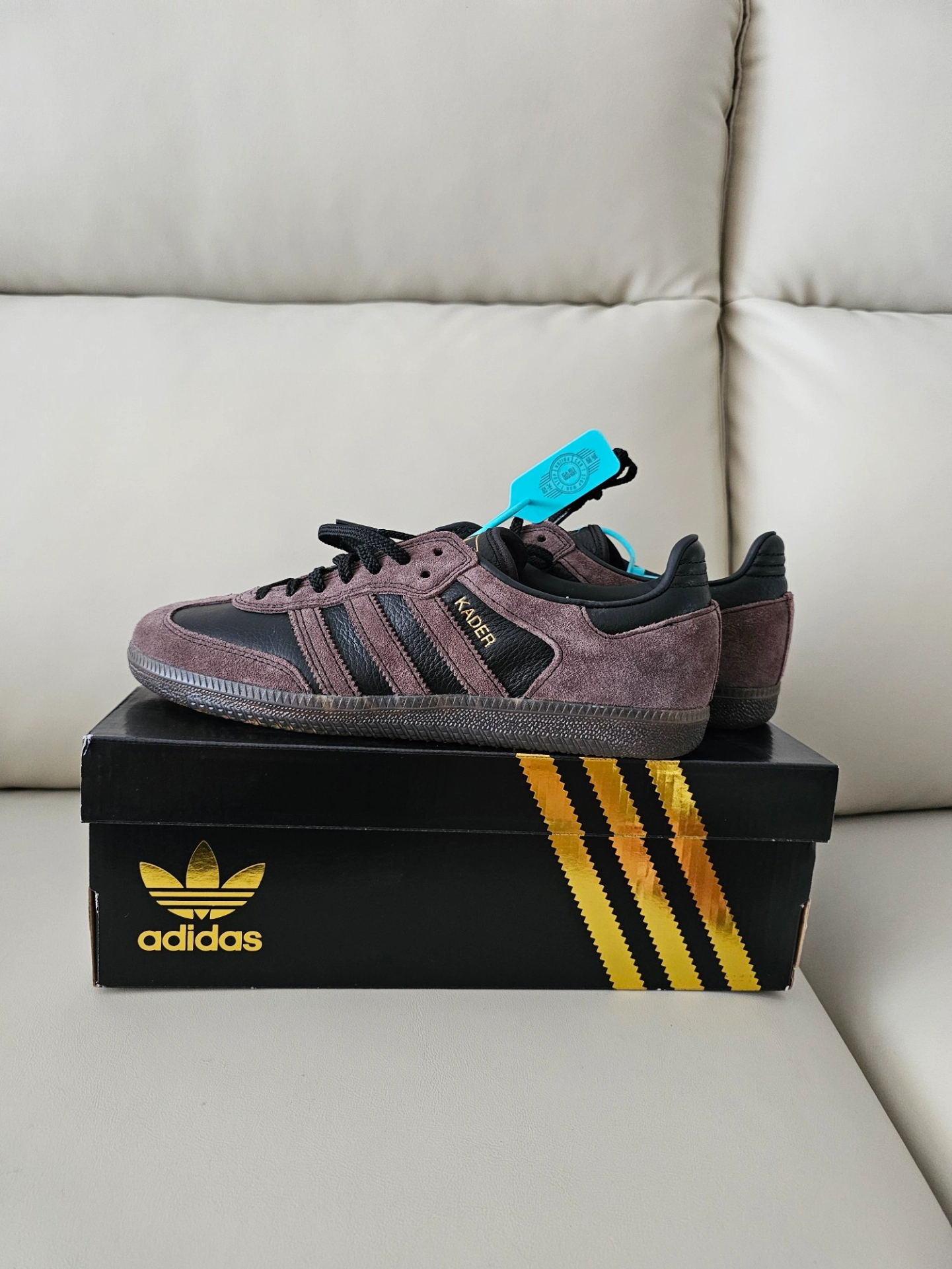 custom review-KADER x Adidas Originals Samba Low Скейтборд Кроссовки Топ Унисекс Коричневый Черный