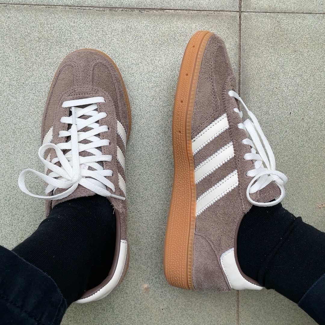 custom review-Adidas Originals HANDBALL SPEZIAL Низкие Кроссовки для скейтбординга Женские Умбра