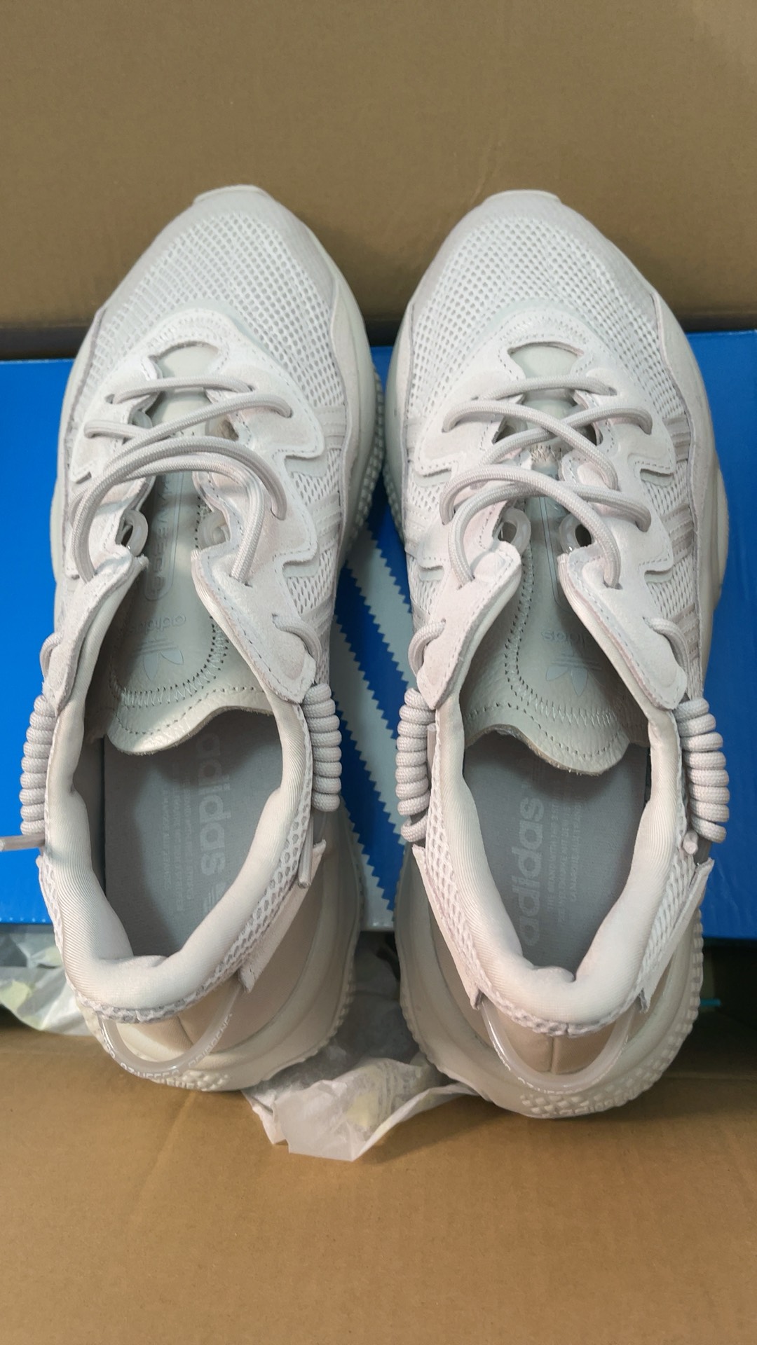 custom review-Adidas Originals Ozweego Slip-resistant Low Top Повседневная обувь Унисекс Pearl Smoke Gray