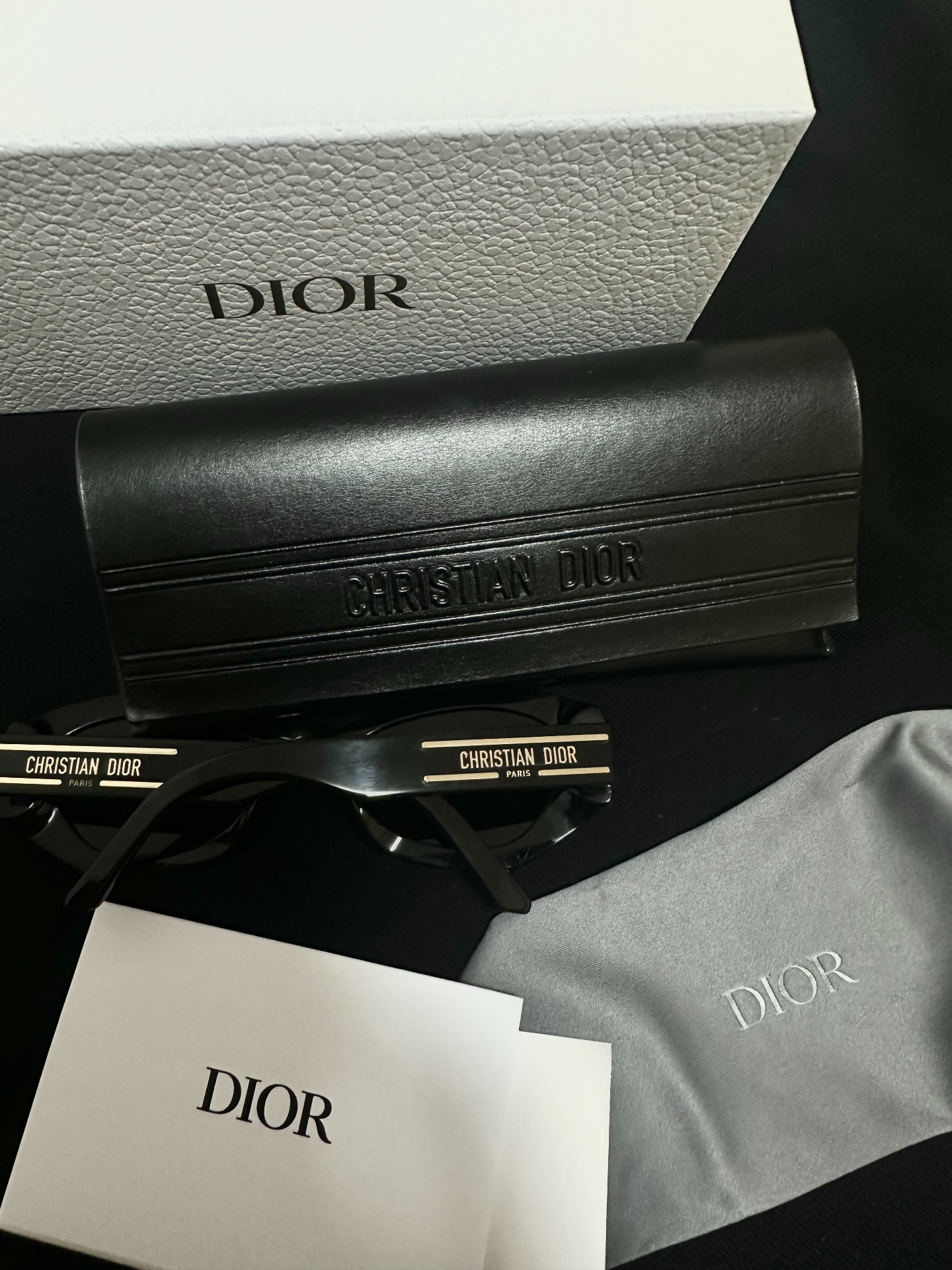 custom review-Солнцезащитные очки Dior OVAL Унисекс Черные