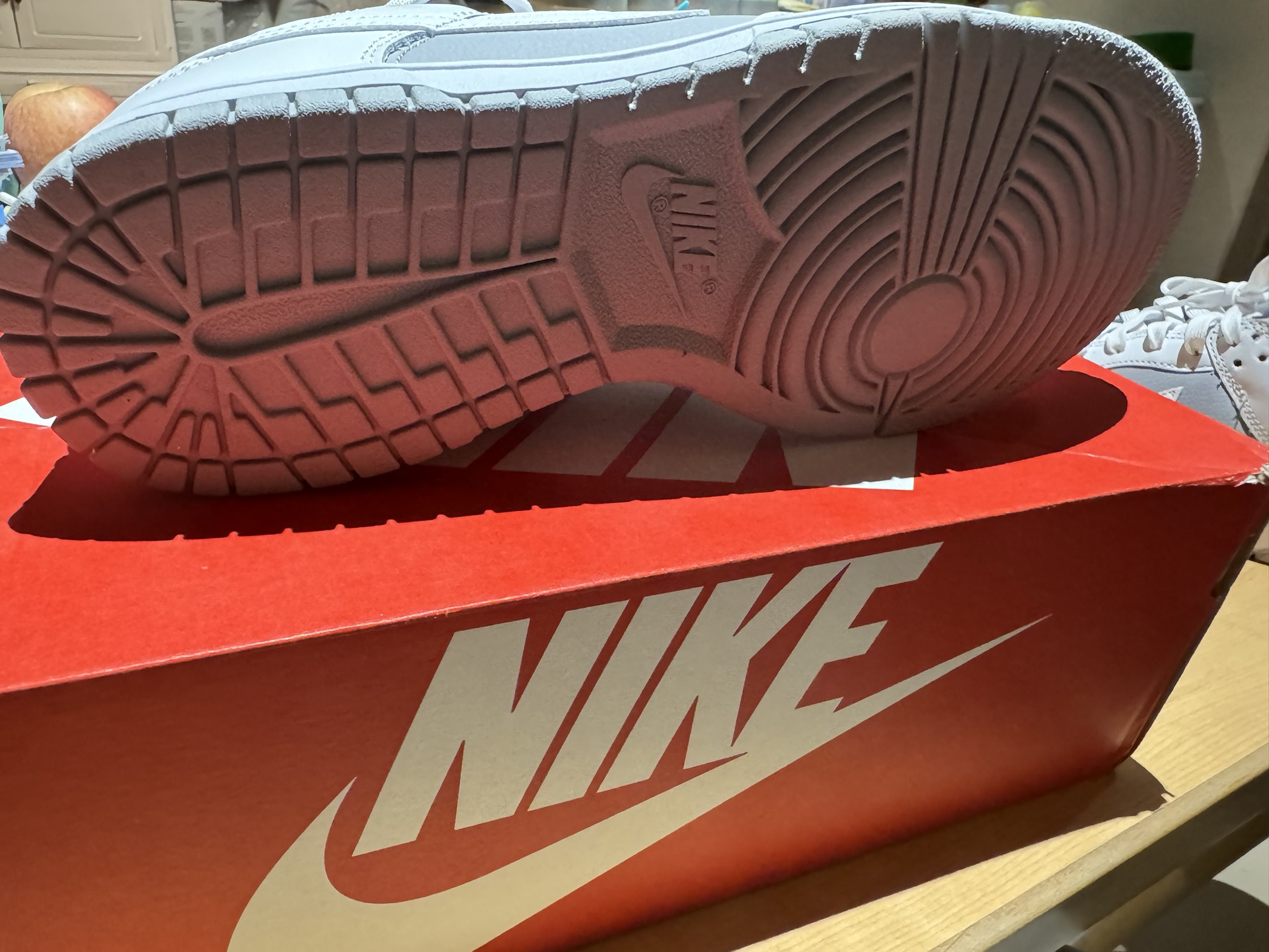 custom review-Nike Dunk Retro Low Скейтборд Кроссовки Мужские Wolf Gray White