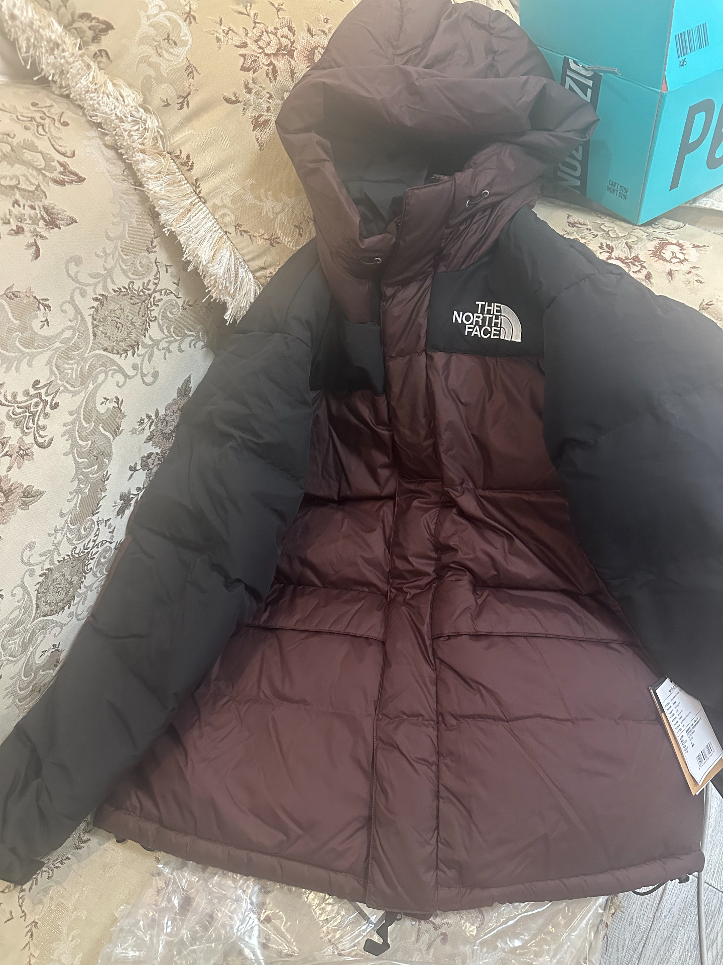 custom review-The North Face HIMALAYAN Пуховик Мужской Угольный Коричневый