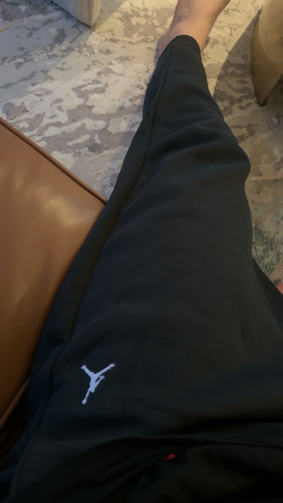 custom review-Джордан Вязаные Тренировочные Штаны Мужские Черные