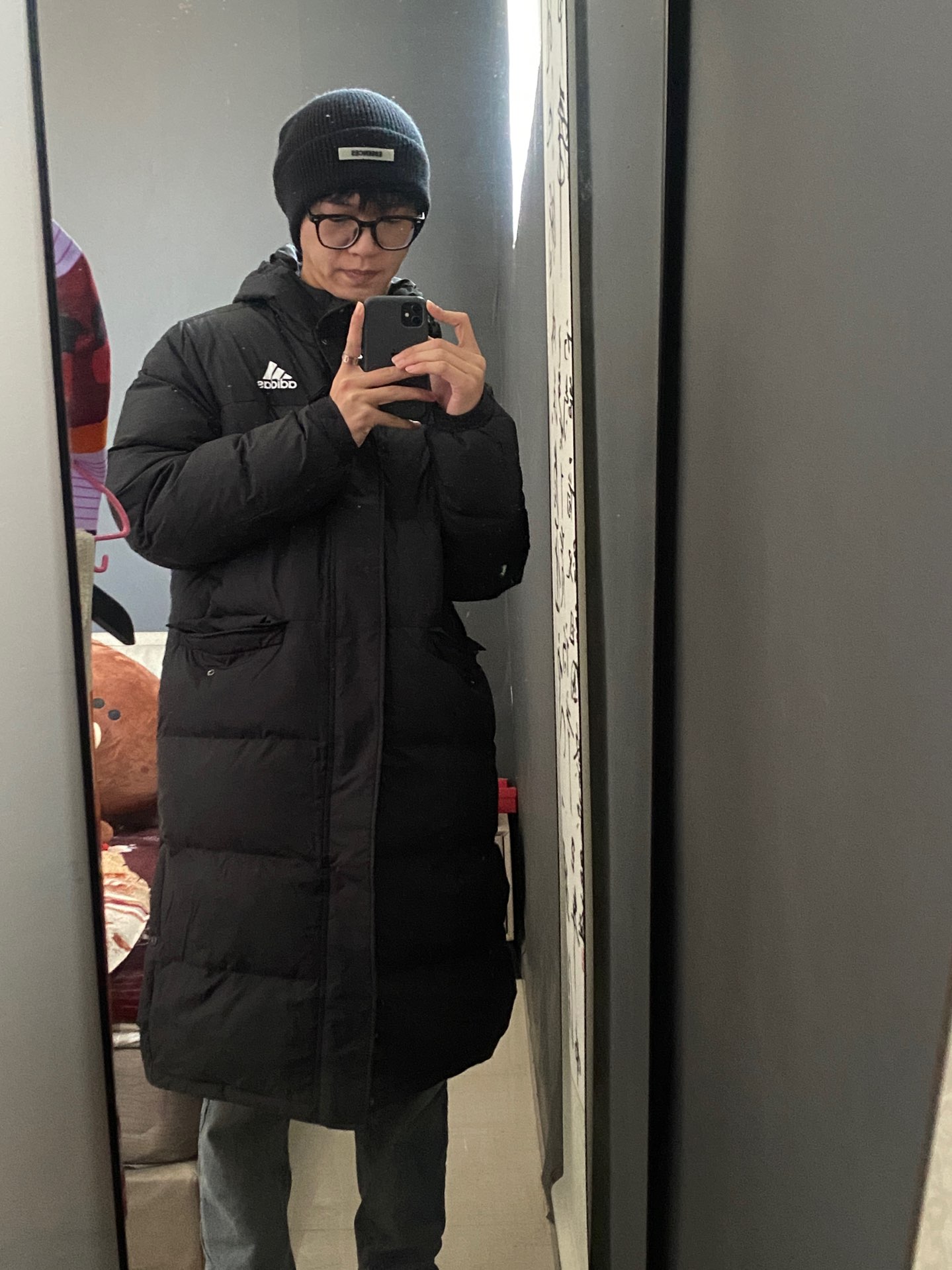 custom review-Adidas LONG DOWN JACKET Зимний Мужской Черный