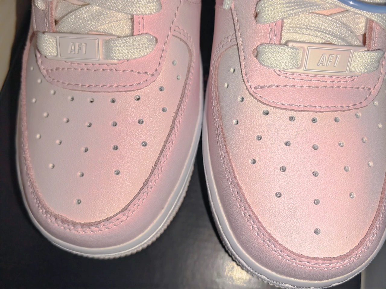 custom review-Nike Air FORCE 1 Low Топ Скейтборд Кроссовки Женские Белые Розовые