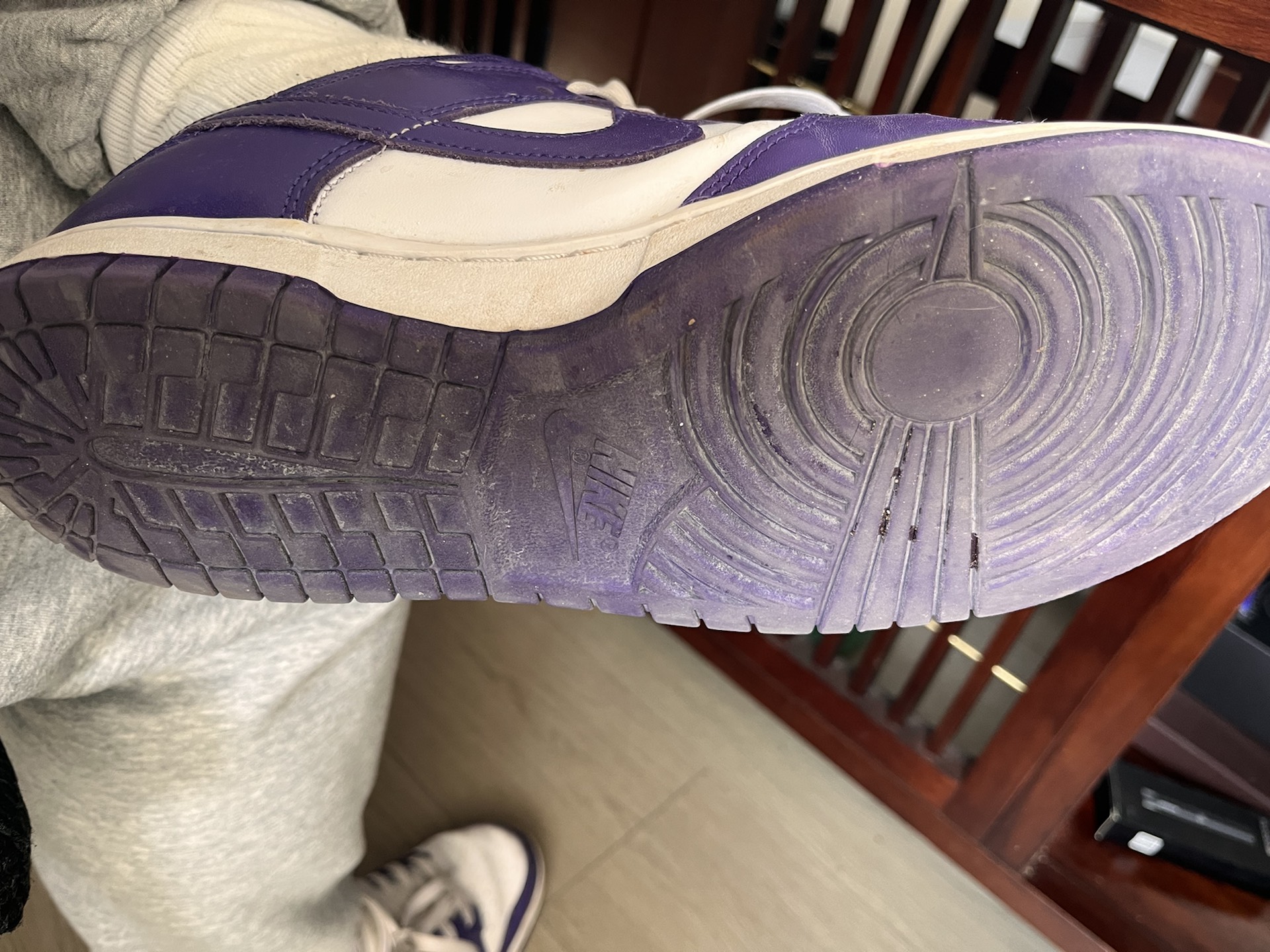 custom review-Nike Dunk Low Топ Скейтборд Кроссовки Мужские Белый Фиолетовый