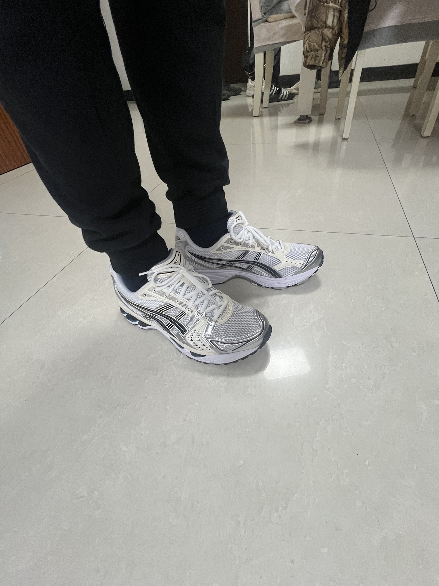 custom review-ASICS Gel Kayano 14 Амортизация Износостойкий Низкий Топ Беговые Кроссовки Женские Белые Черные Серебряные