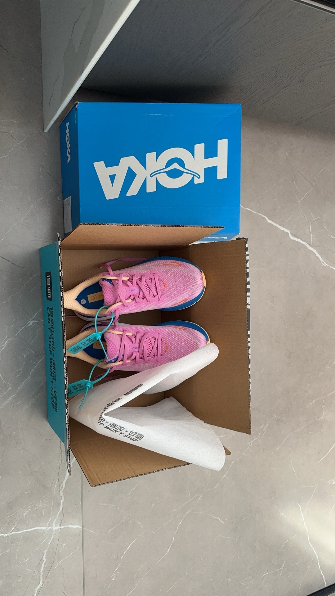 custom review-HOKA ONE ONE Clifton 9 Low Топ Повседневные Беговые Кроссовки Женские Розовый Фиолетовый Синий