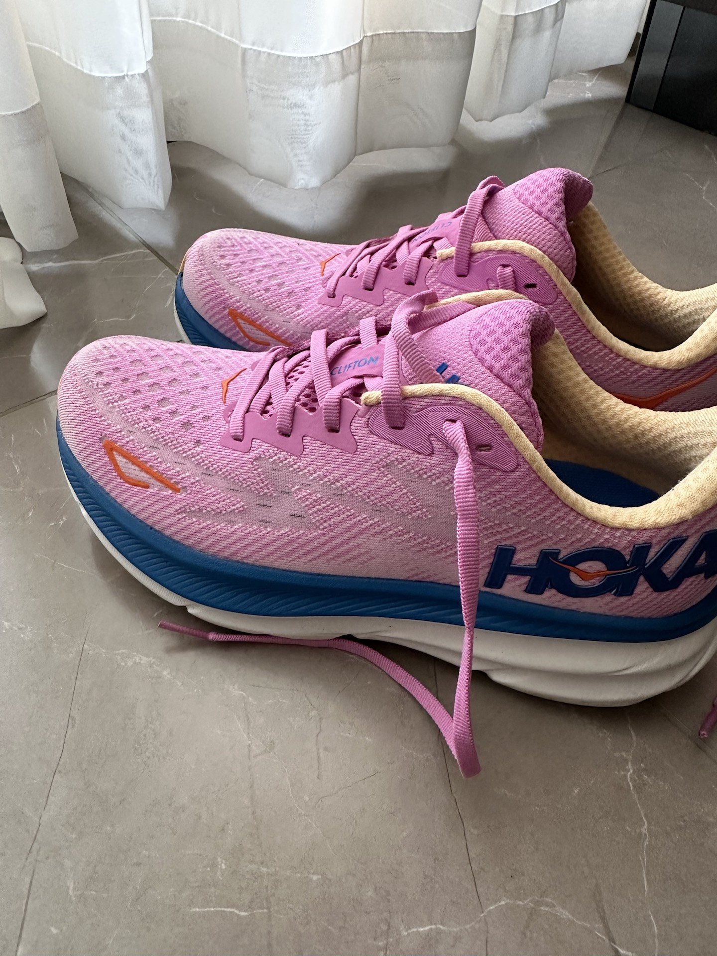 custom review-HOKA ONE ONE Clifton 9 Low Топ Повседневные Беговые Кроссовки Женские Розовый Фиолетовый Синий
