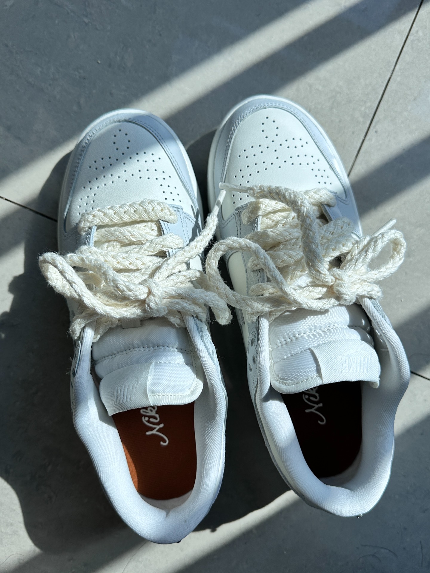 custom review-Nike Dunk Low Топ Скейтборд Кроссовки Женские Серые