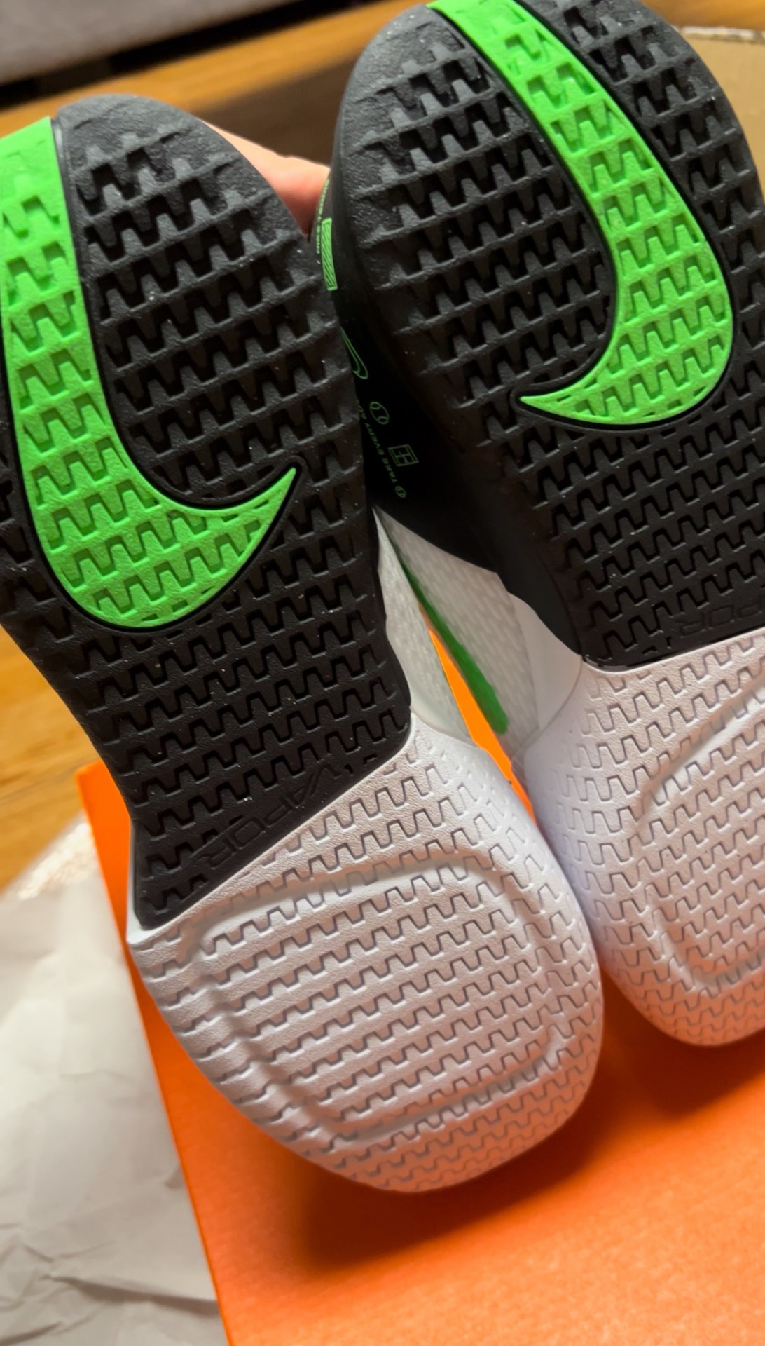 custom review-Nike Air Zoom Vapor Pro 2 Hc Теннисные кроссовки Мужские Белый Зеленый