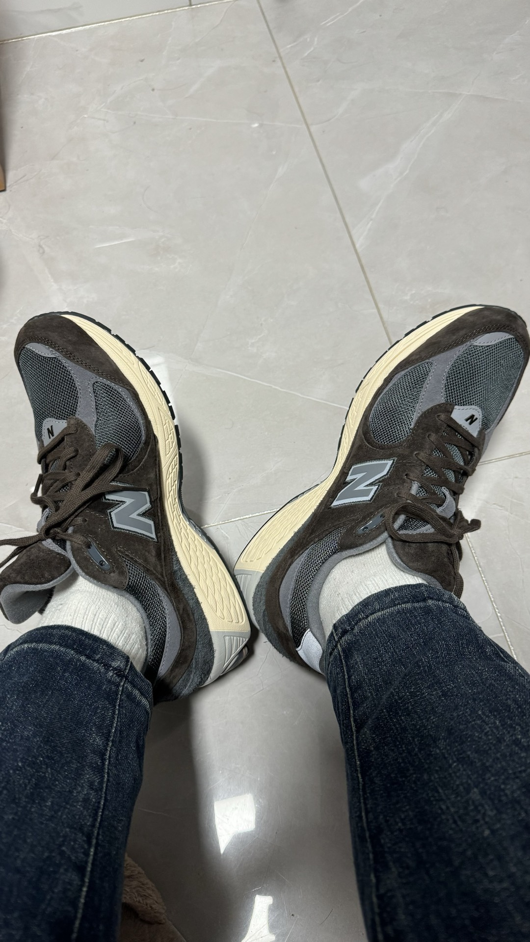 custom review-New Balance NB 2002R Low Топ Повседневные Беговые Кроссовки Унисекс Кофейно-Серый