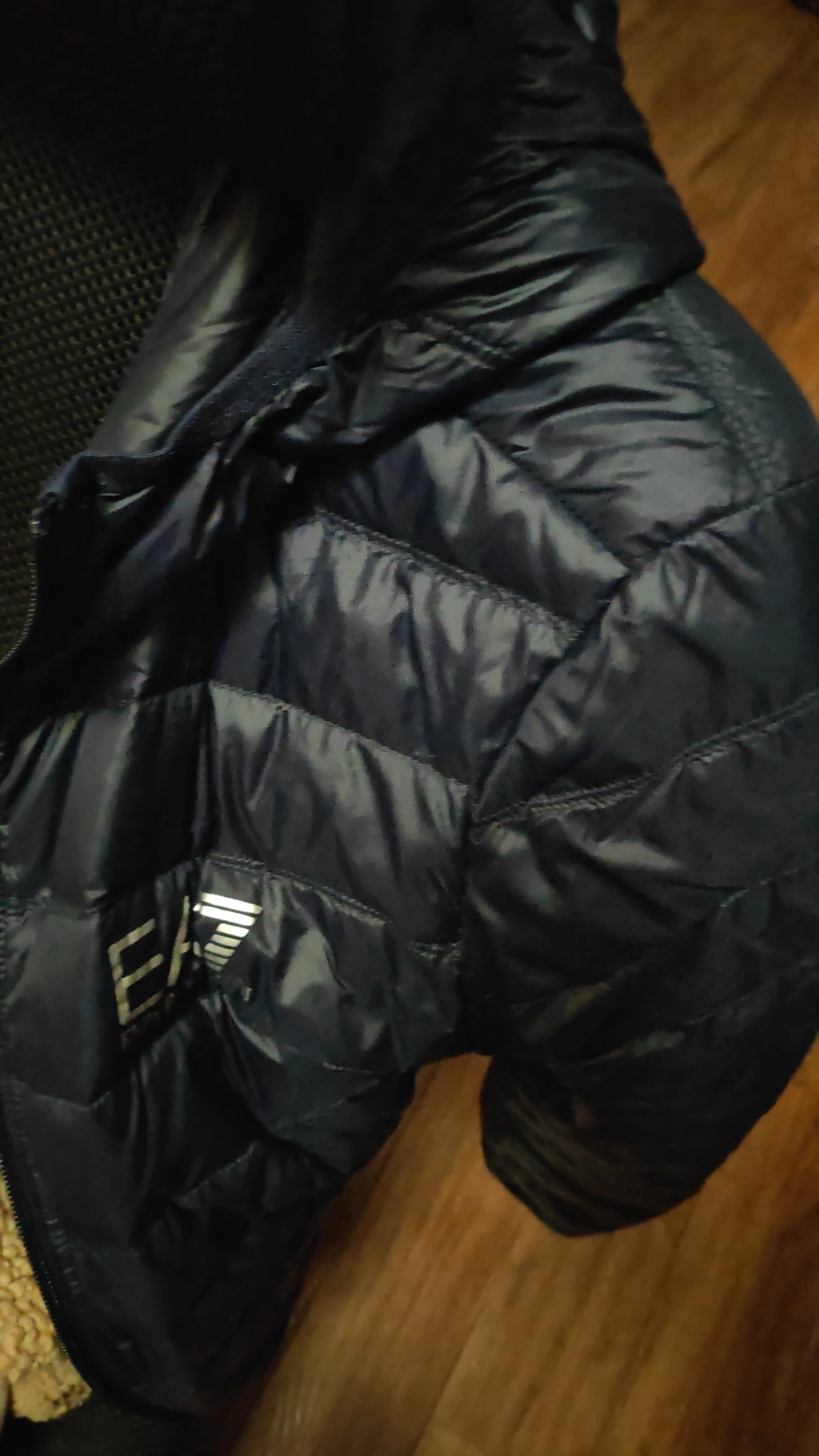 custom review-EMPORIO ARMANI EA7 Пуховик Зимний Мужской Темно-синий