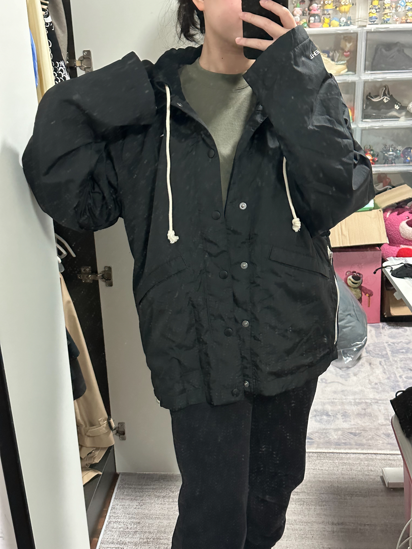 custom review-Nike Мужские черные куртки