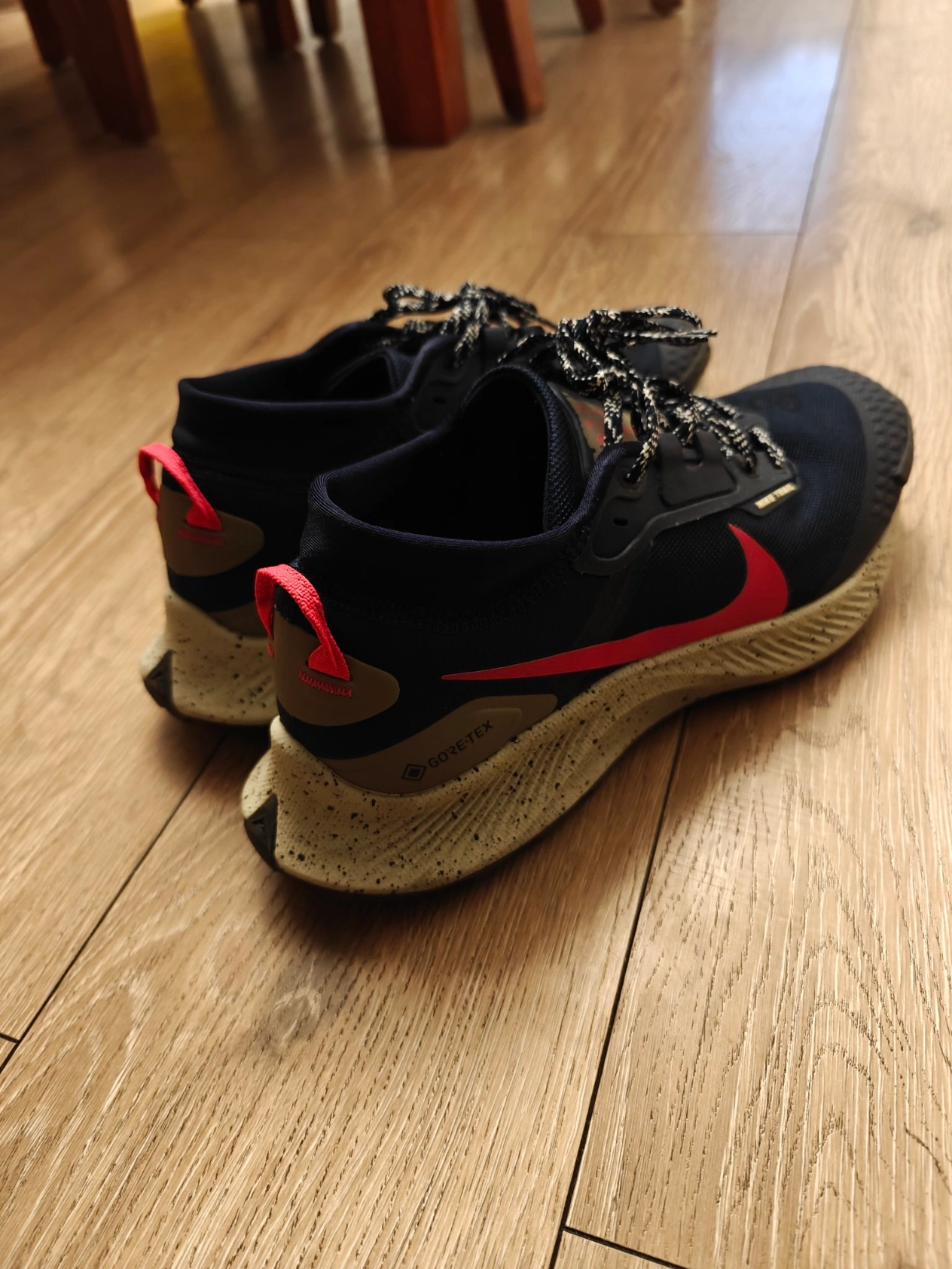 custom review-Nike Pegasus Trail 3 Водонепроницаемый Низкий Топ Trail Беговые Кроссовки Мужские Синий Красный Белый