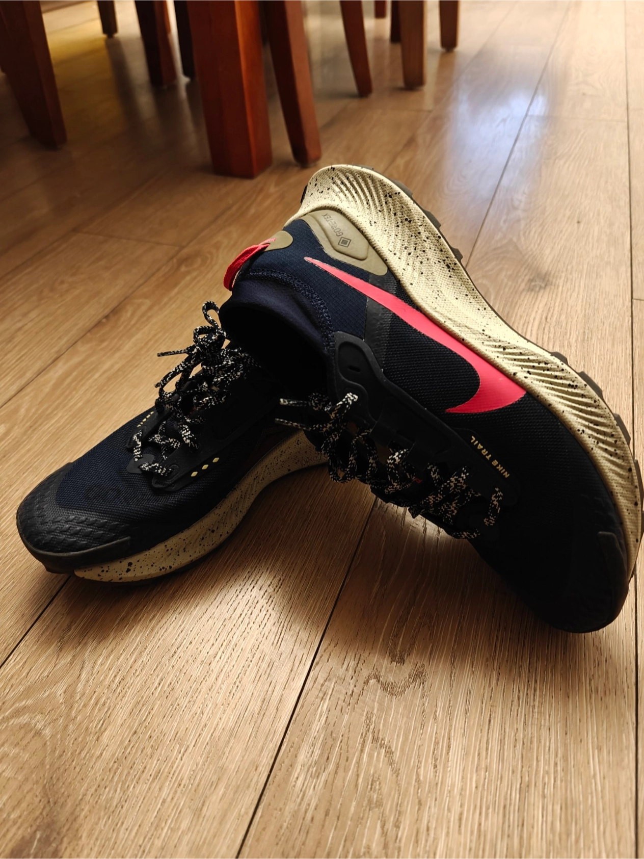 custom review-Nike Pegasus Trail 3 Водонепроницаемый Низкий Топ Trail Беговые Кроссовки Мужские Синий Красный Белый