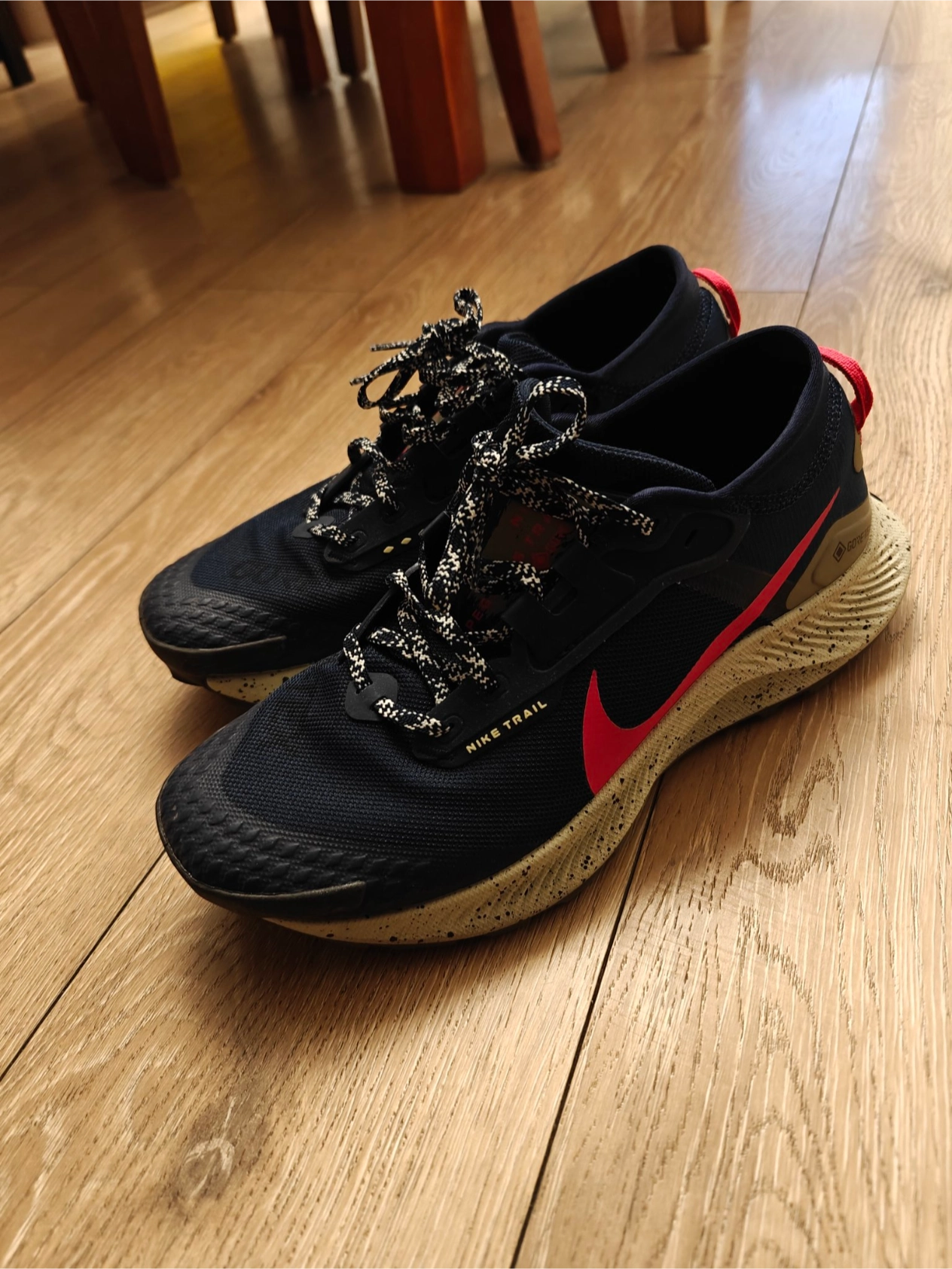 custom review-Nike Pegasus Trail 3 Водонепроницаемый Низкий Топ Trail Беговые Кроссовки Мужские Синий Красный Белый