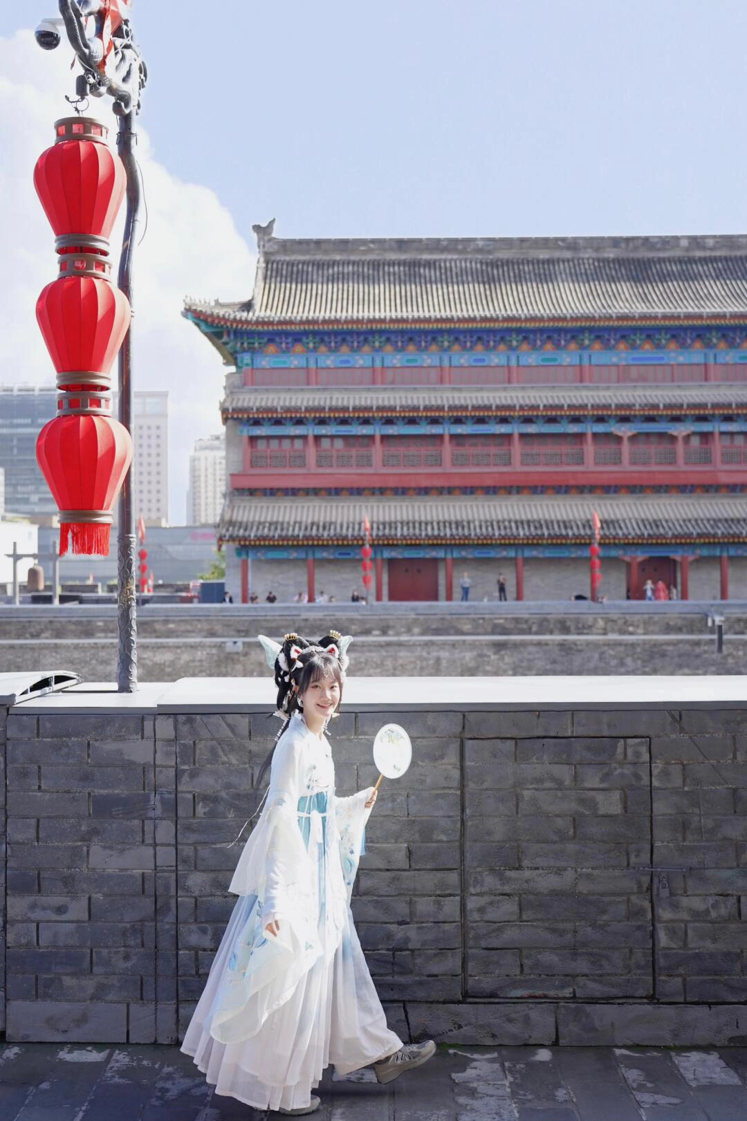 穿汉服来西安城墙怎么拍