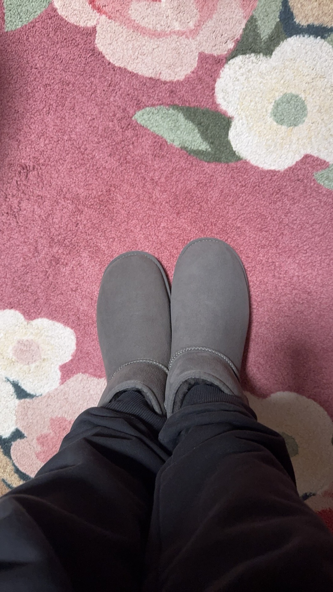 custom review-UGG CLASSIC MINI Термостойкие противоскользящие короткие снегобутсы женские серые