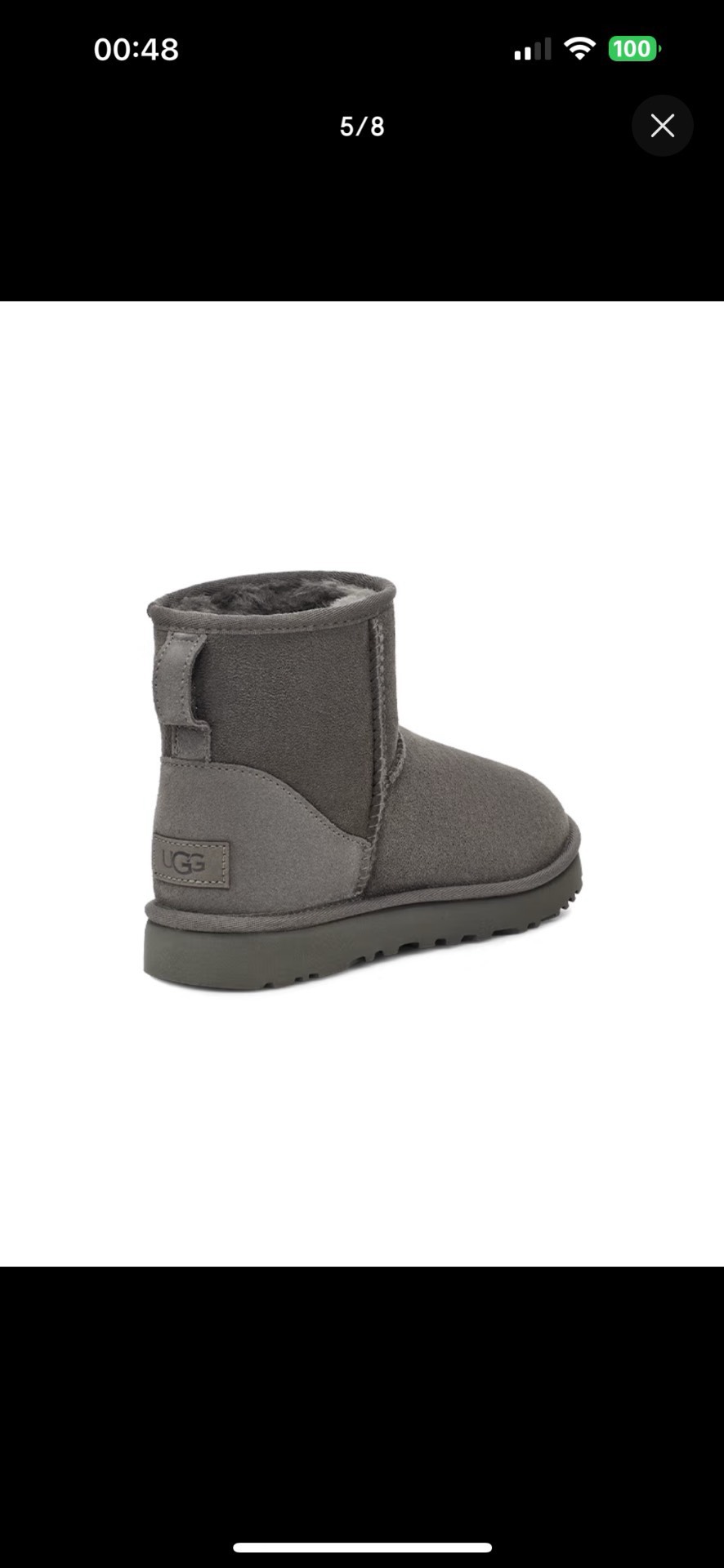 custom review-UGG CLASSIC MINI Термостойкие противоскользящие короткие снегобутсы женские серые