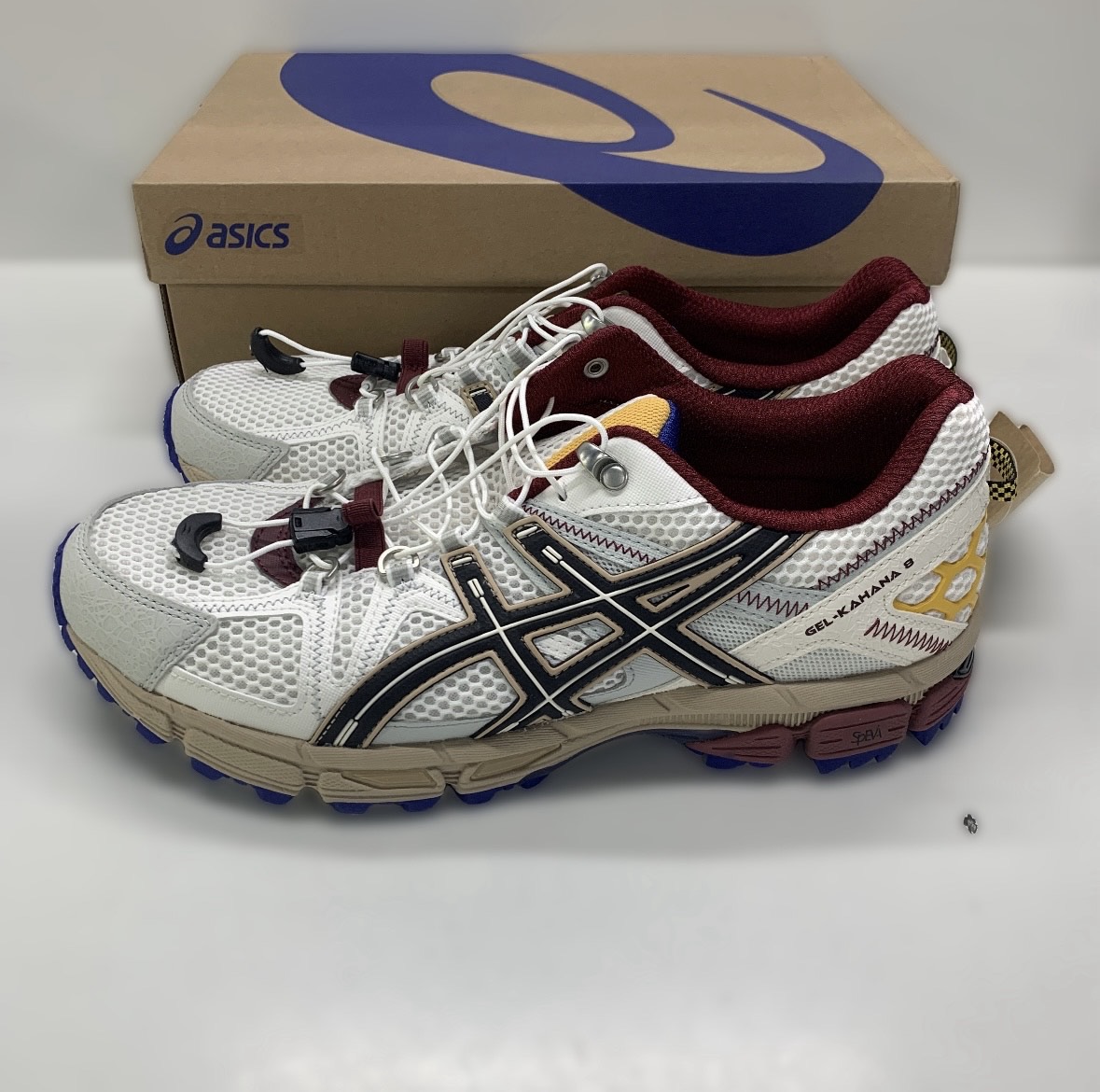 custom review-Asics Gel Kahana 8 FL Устойчивый к истиранию Дышащий Верх Низкий Топ Повседневная Обувь для Трейл-Бега Мужская Белый Черный Красный