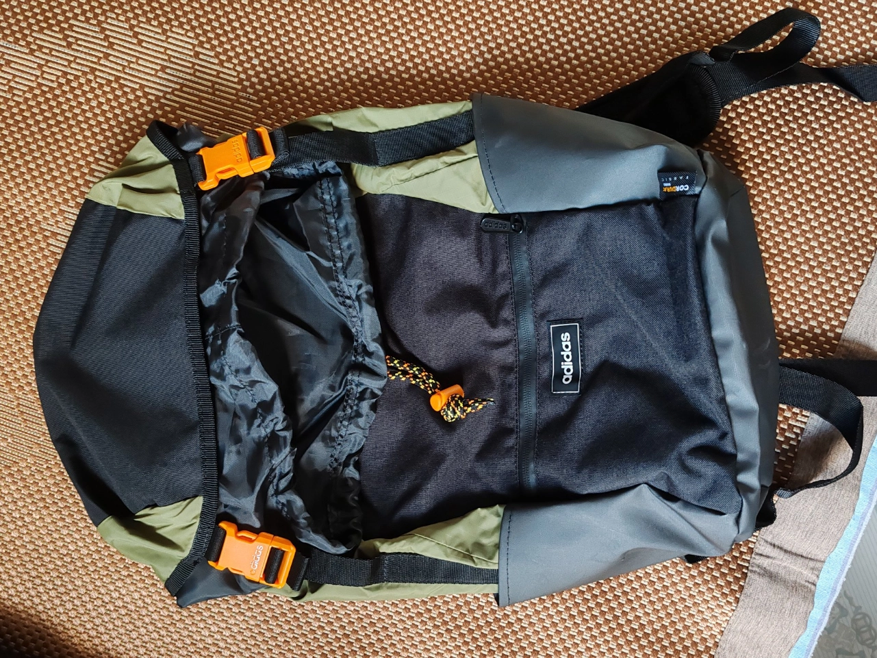 custom review-Adidas Полиэстер Путешественная Сумка Сумка для хранения Рюкзак Стандартный (Стандартный) Унисекс Черный