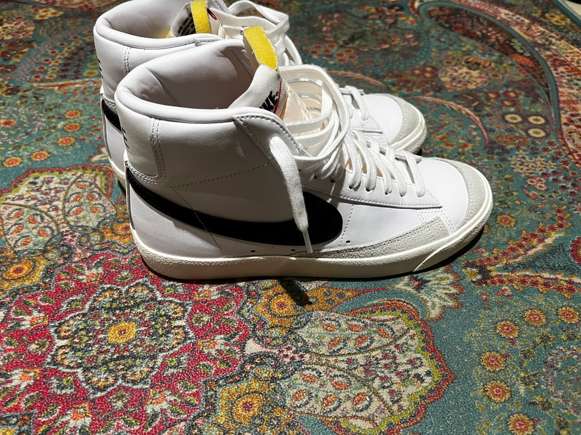 custom review-Nike Blazer 77 Vintage MID Скейтборд Кроссовки Unisex Белый Черный