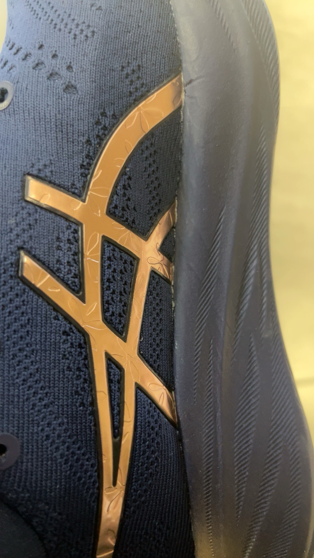 custom review-Asics Gel Nimbus 26 Сетка Устойчивая к истиранию Низкий Топ Беговые кроссовки Женские Синий Золото