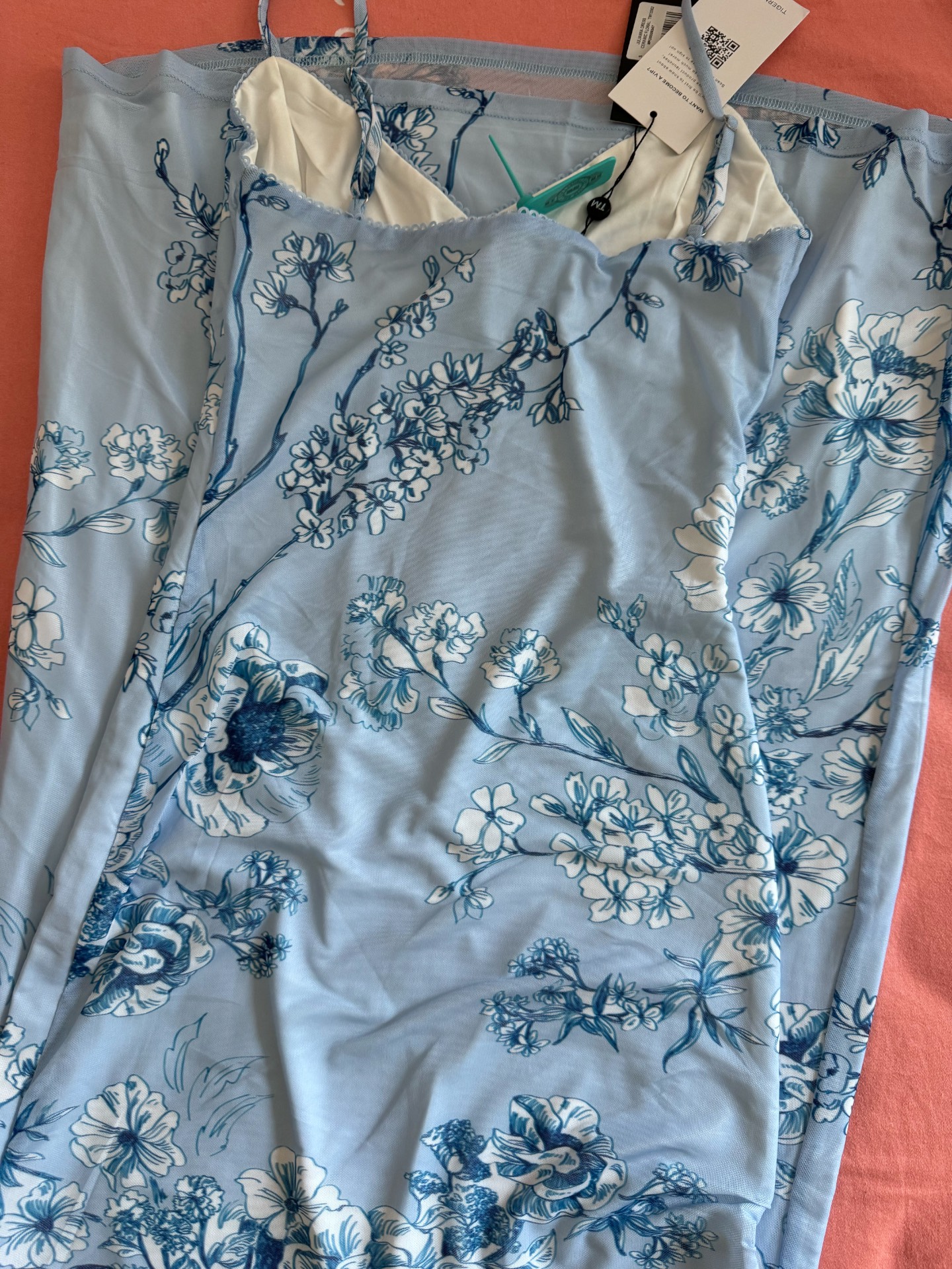 custom review-Tiger Mist JULIANNA Платье Slip Платье Женское Синее