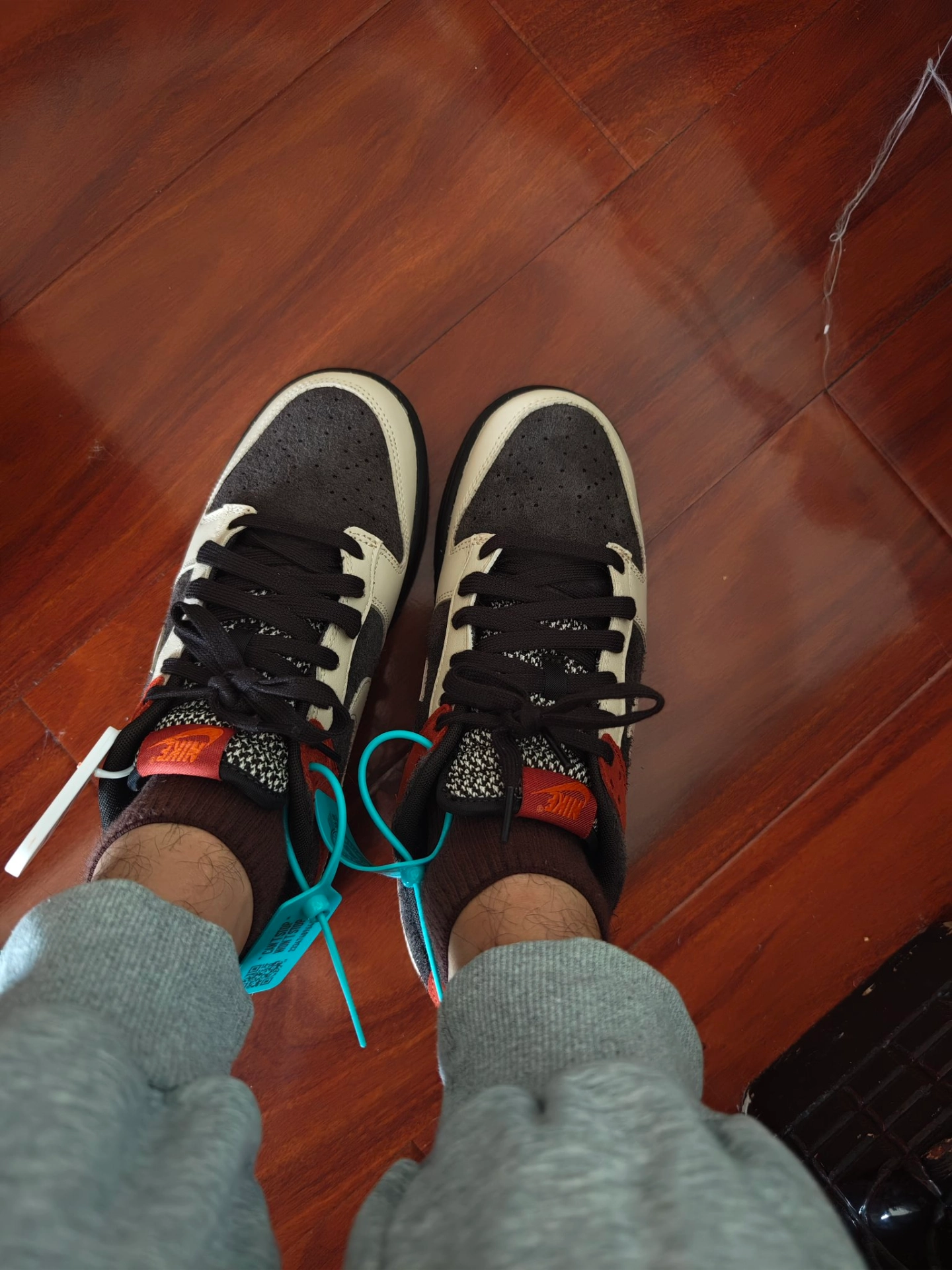 custom review-Nike Dunk 'Velvet Brown And Rugged Orange' Panda Low Top Скейтборд Кроссовки Unisex Коричневый Черный