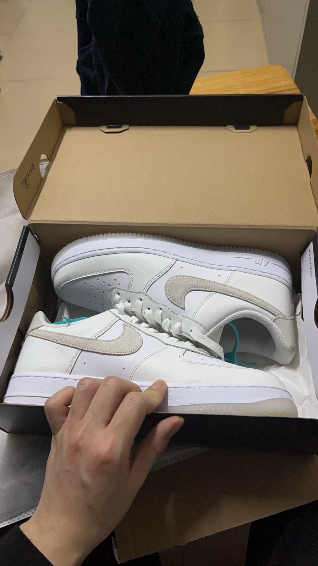 custom review-Nike Air FORCE 1 Low Топ Скейтборд Кроссовки Мужские Бежевые Белые