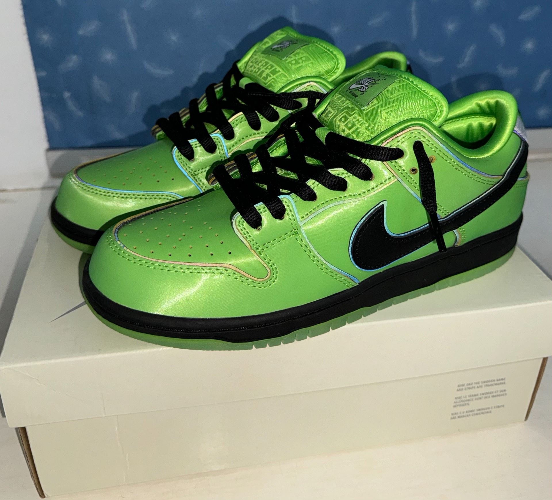 custom review-The Powerpuff Girls X Nike SB Dunk Low 'Buttercup'