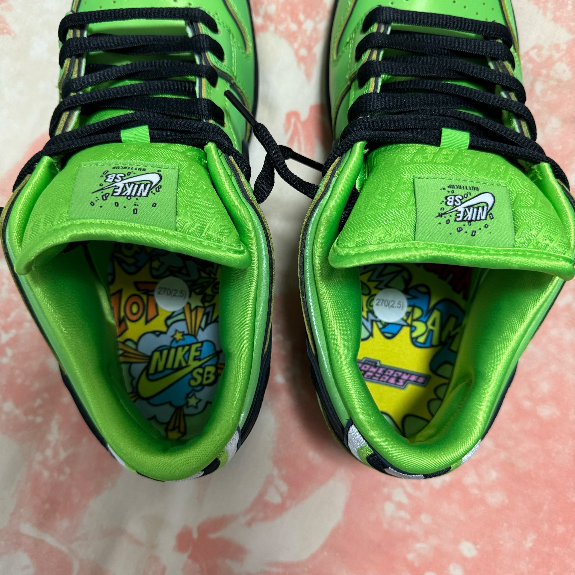 custom review-The Powerpuff Girls X Nike SB Dunk Low 'Buttercup'