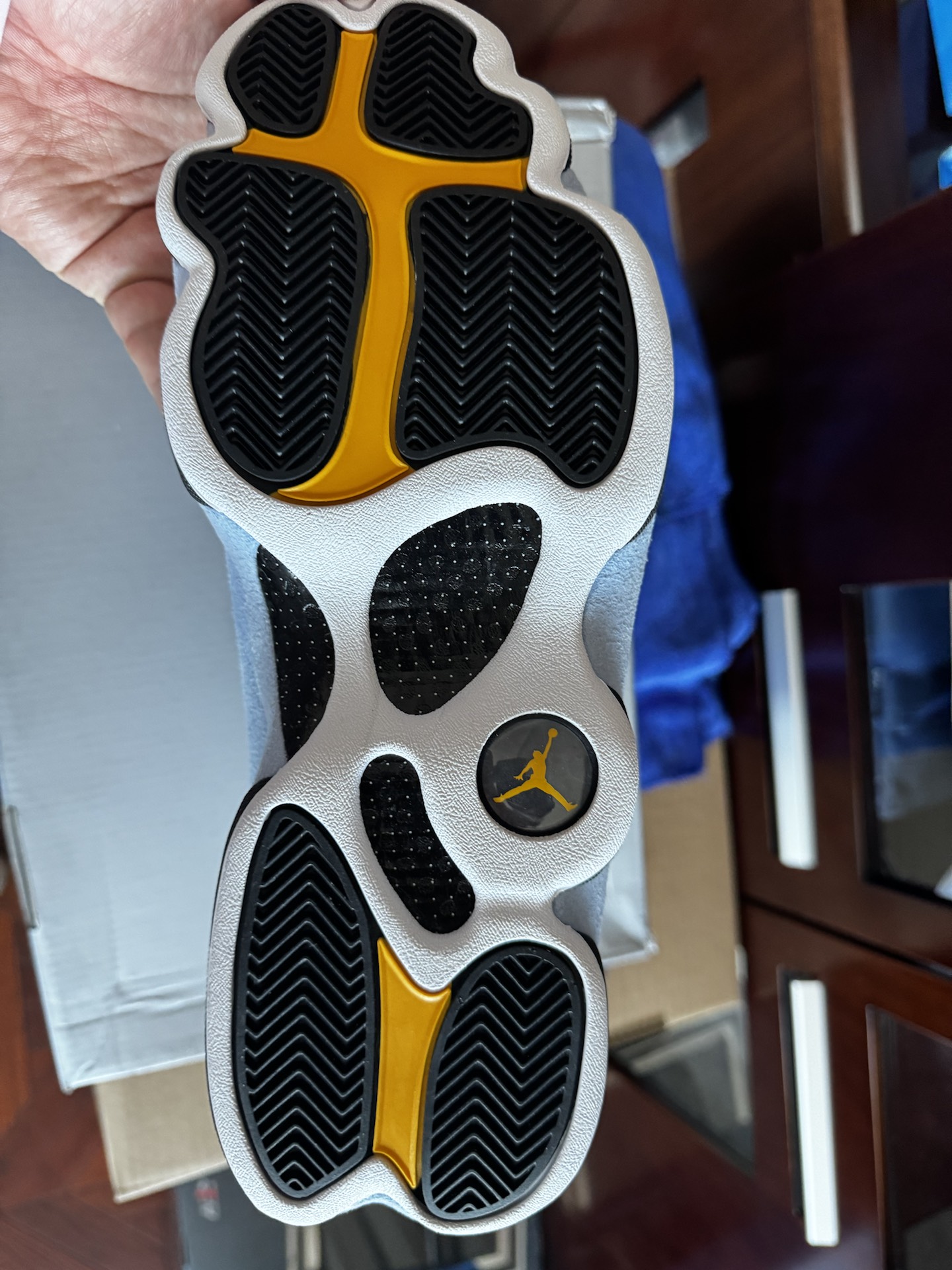 custom review-Jordan Air Jordan 13 'Синий GREY' MID Топ Винтажные баскетбольные кроссовки Мужской Синий Серый