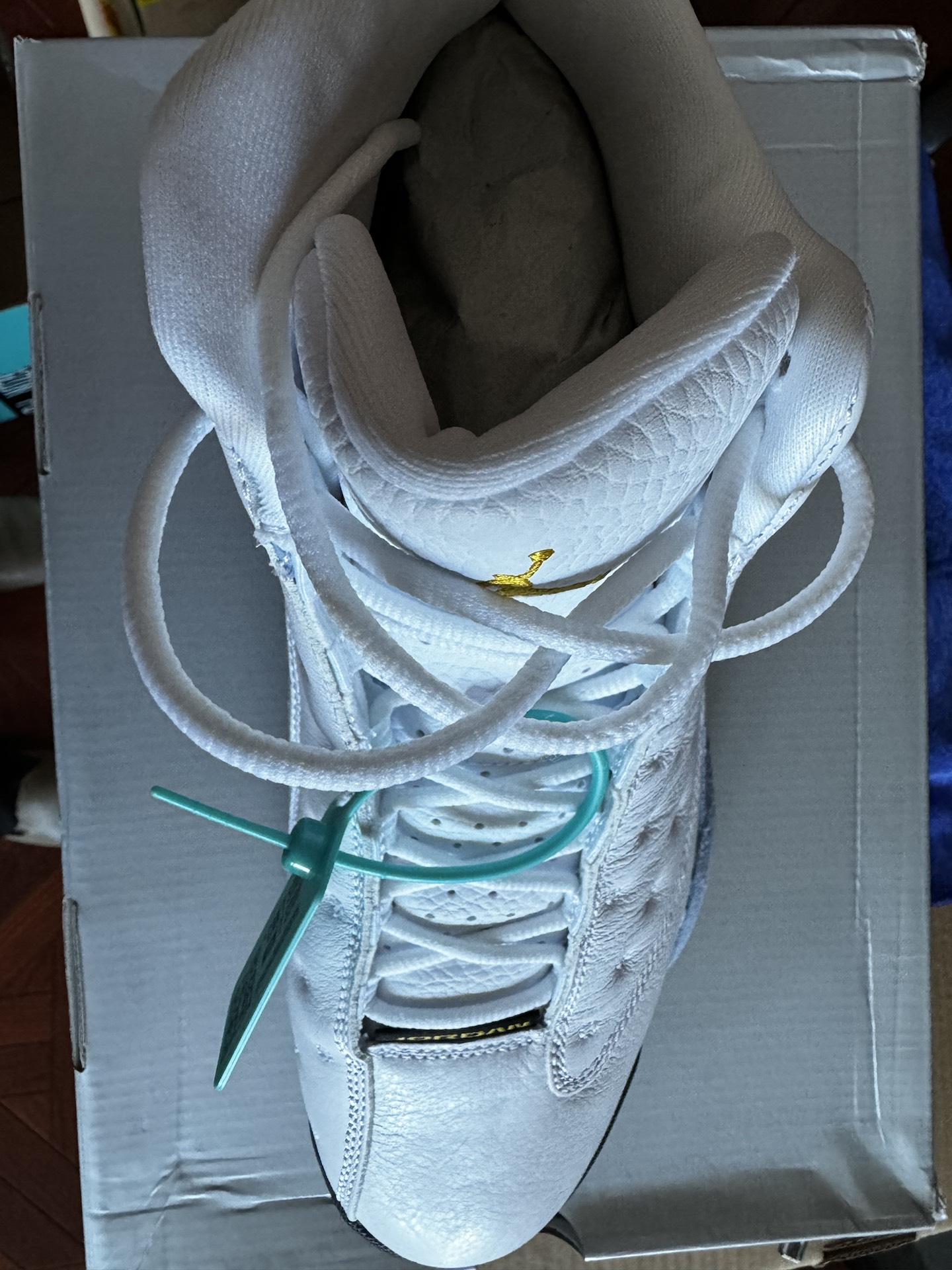 custom review-Jordan Air Jordan 13 'Синий GREY' MID Топ Винтажные баскетбольные кроссовки Мужской Синий Серый