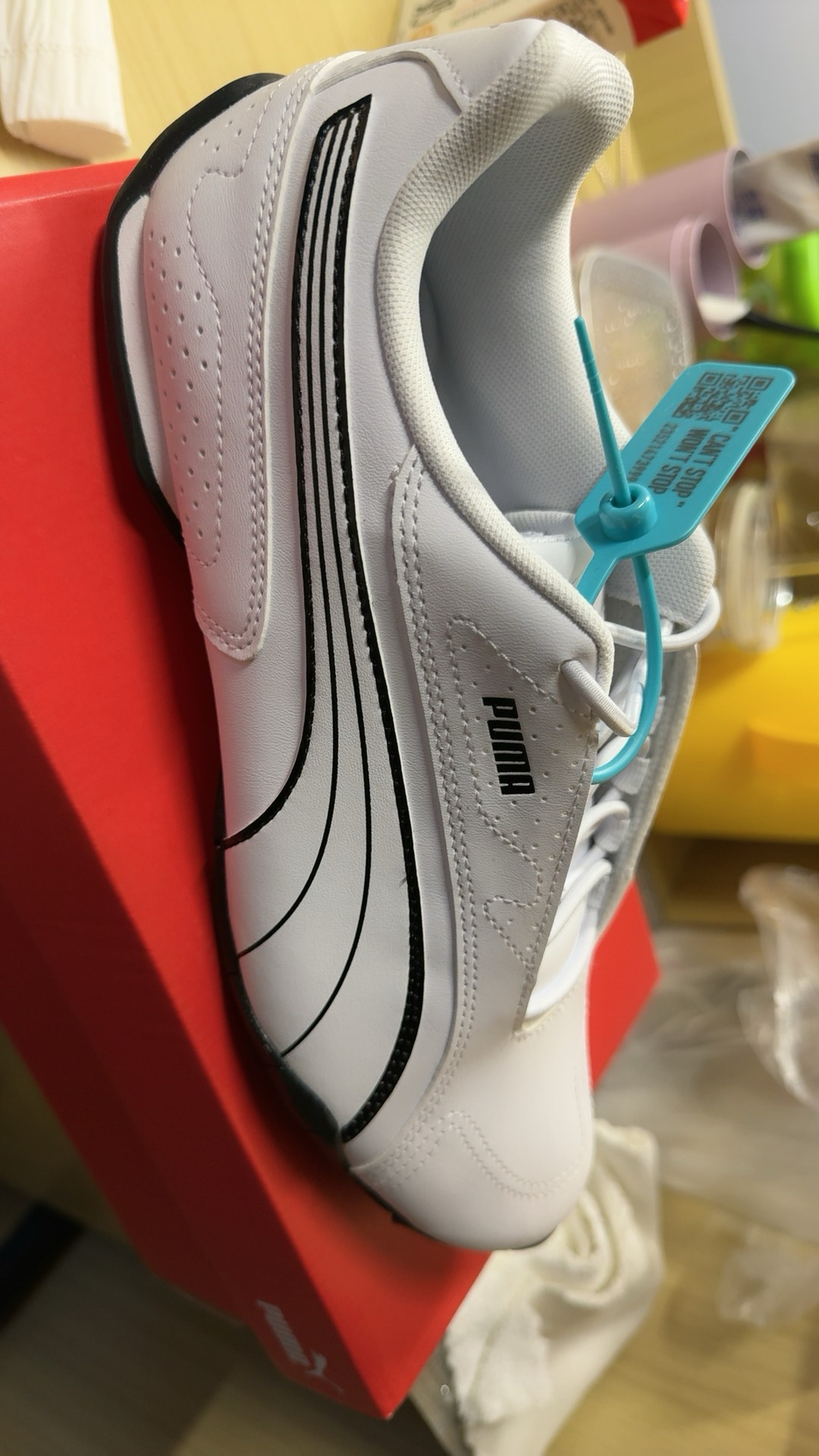 custom review-PUMA Redon Bungee Амортизация Износостойкие Низкие Кроссовки для Велосипеда Унисекс Белые